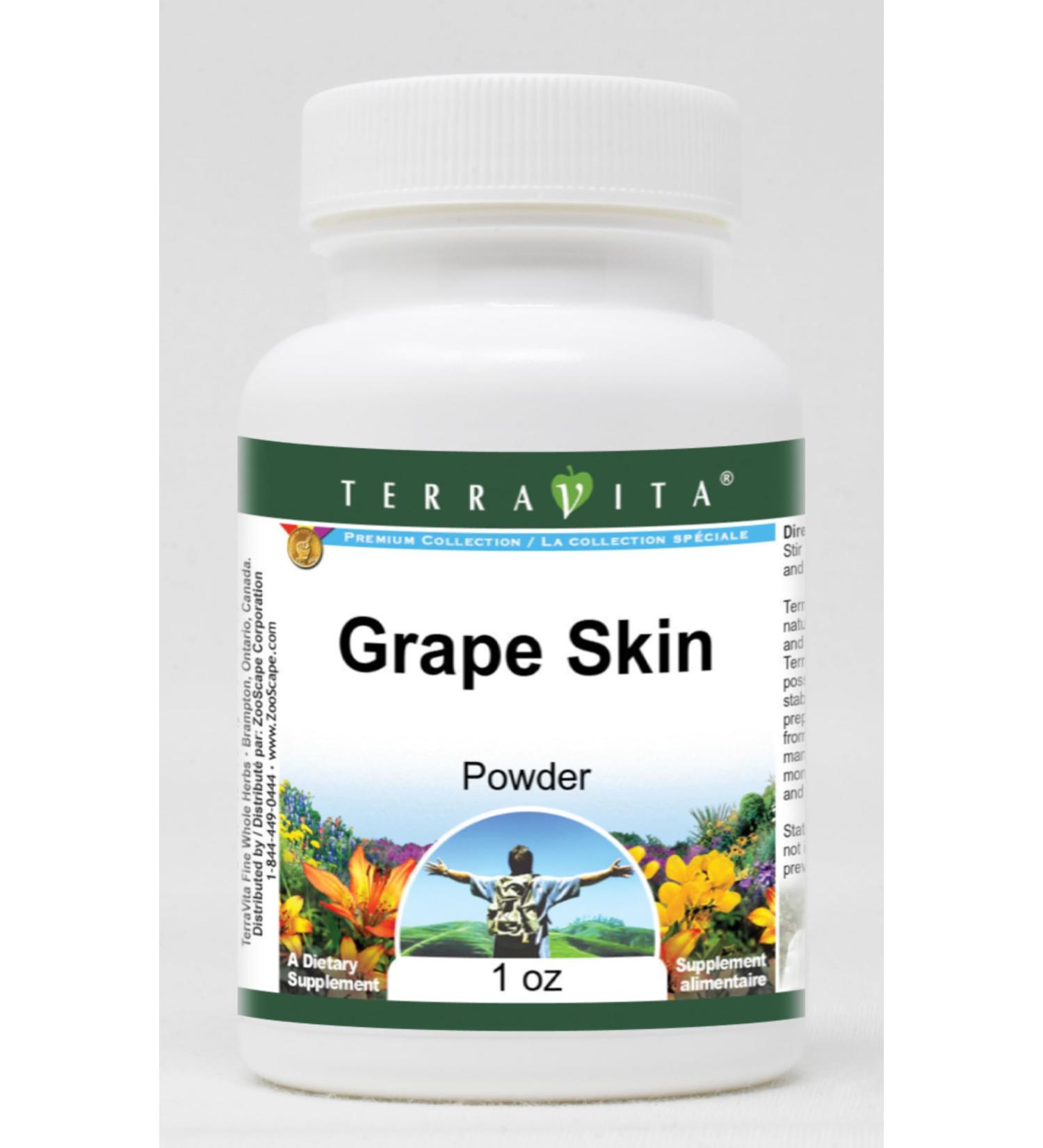 Premium Grape Skin Powder 1 oz - Antioxidant Superfood for Health | International Shipping Available - Buy Online on GoSupps.com