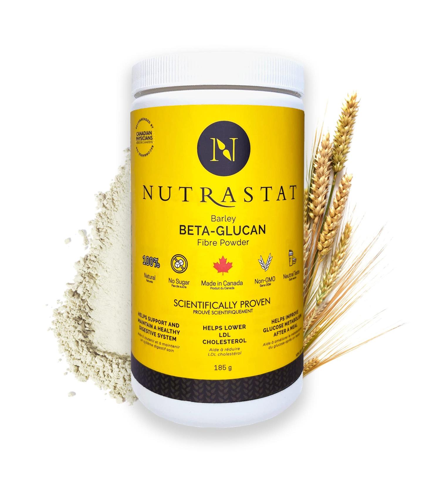 Sunny Boy Foods - NutraStat high-concentration Barley Beta-Glucan soluble fiber powder for Gut and Heart Health - Buy Online on GoSupps.com