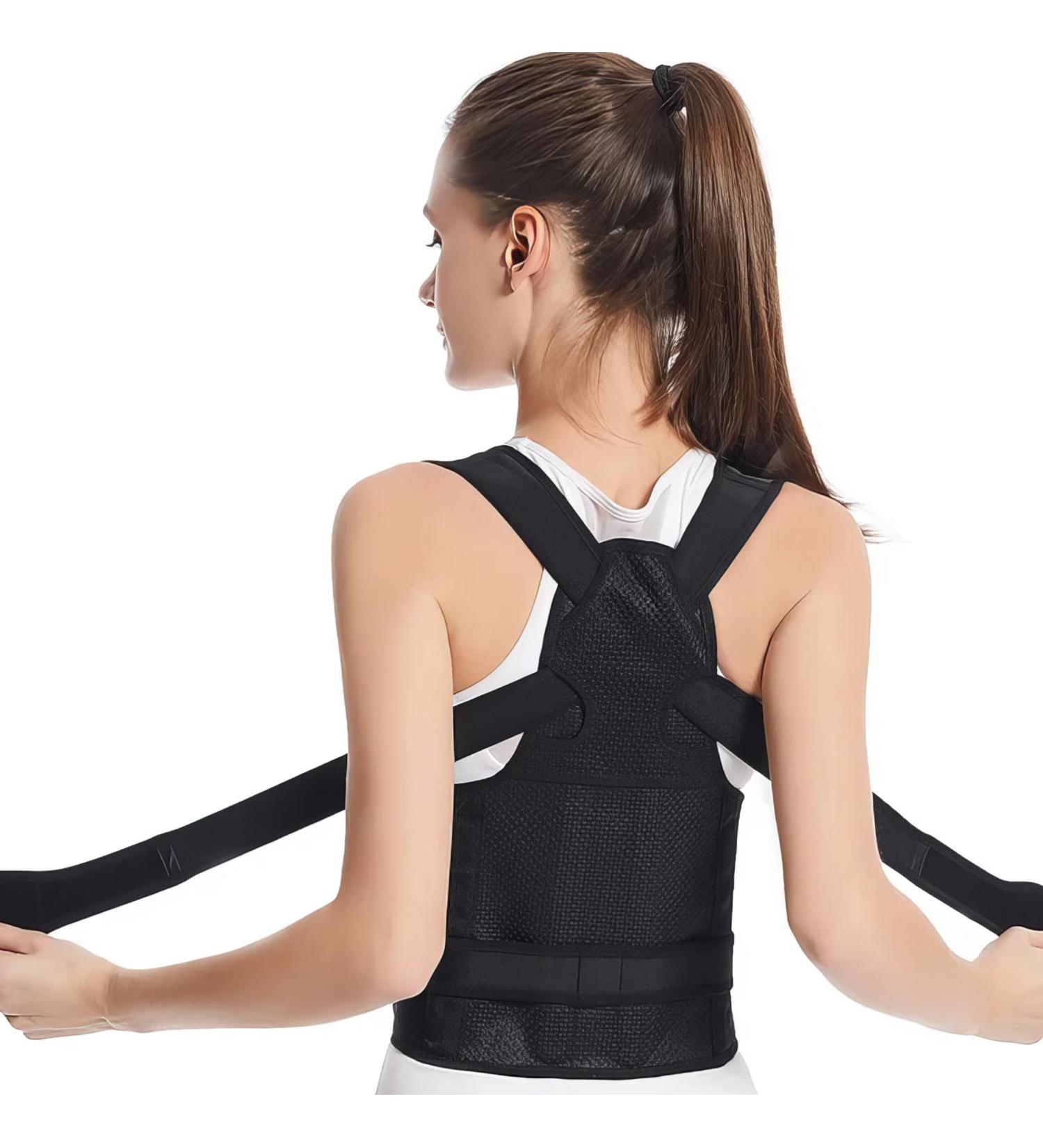 Adjustable Posture Corrector & Back Brace - Relief for Back Pain Muscle Memory Support Medium Size - Buy Online on GoSupps.com