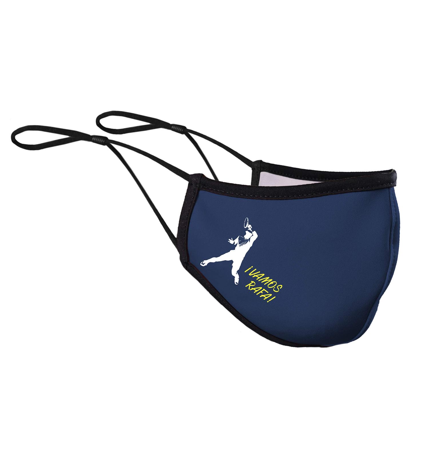 Official Vamos Rafa Adult Mask - Blue | Rafa Nadal Academy by Movistar - One Size | Shop Internationally - Buy Online on GoSupps.com