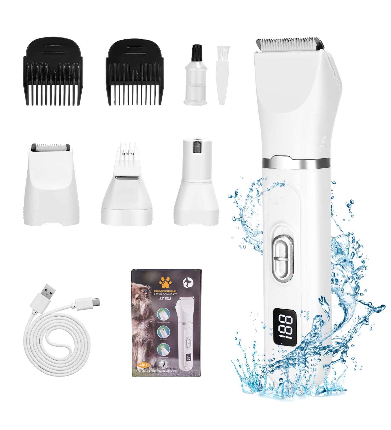 Dog Clippers Low Noise Dog Paw Trimmer Dog Clippers Rechargeable Cordless Pet Clippers with Guide Combs and Cleaning Brush Kits Pet Clipper Shaver for Dogs Cats Paw Shaver for Dogs Cats Paw - Buy Online on GoSupps.com