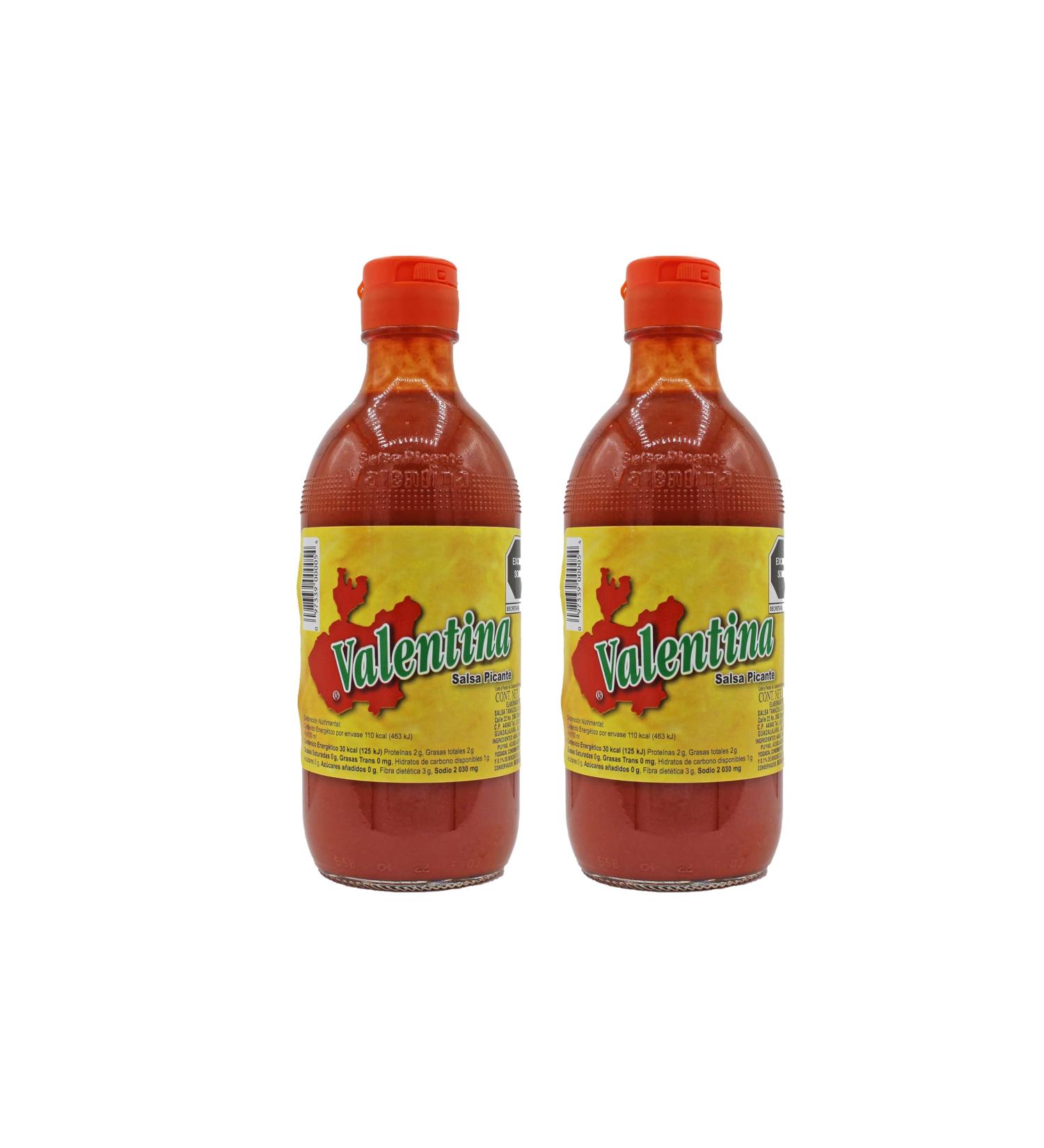 Valentina Red Hot Sauce Salsa Picante 370ml - Pack of 2 - Buy Online on GoSupps.com