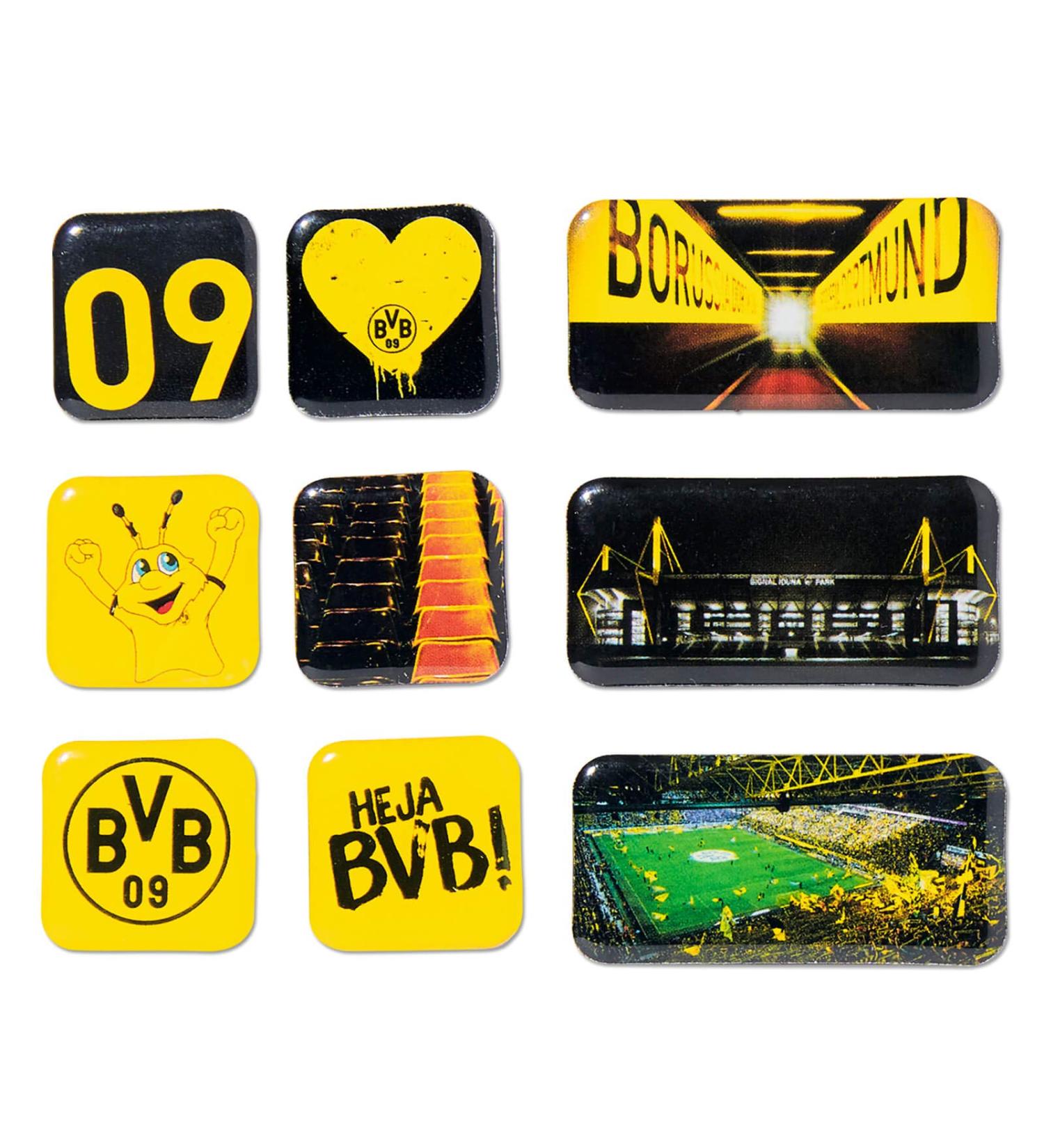Borussia Dortmund Unisex BVB magnet set magnet black/yellow various sizes EU one size single