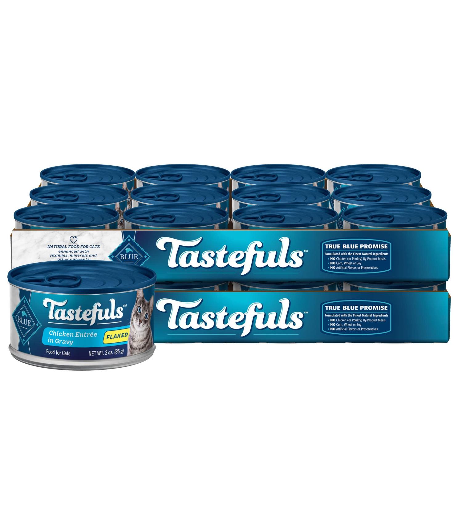 Blue Buffalo Tastefuls Natural Flaked Wet Cat Food - Premium Grain-Free Nutrition - Buy Online on GoSupps.com