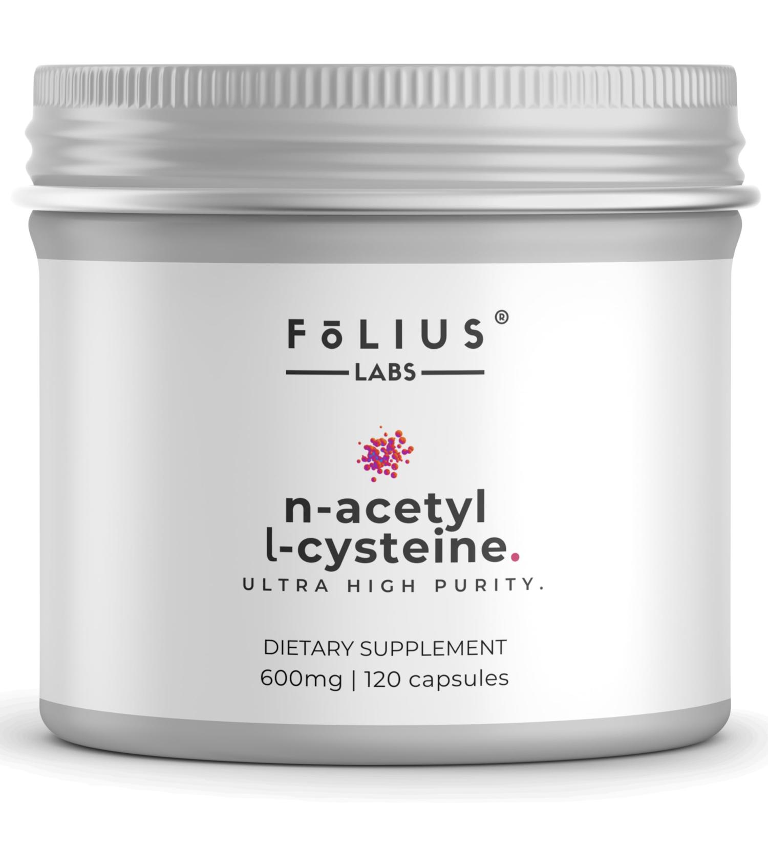 Clean Label N-Acetyl L-Cysteine (NAC) 600mg Supplement Lungs and Respiratory Support Immune Health Support 120 Veg Capsules 120 Capsules - Buy Online on GoSupps.com
