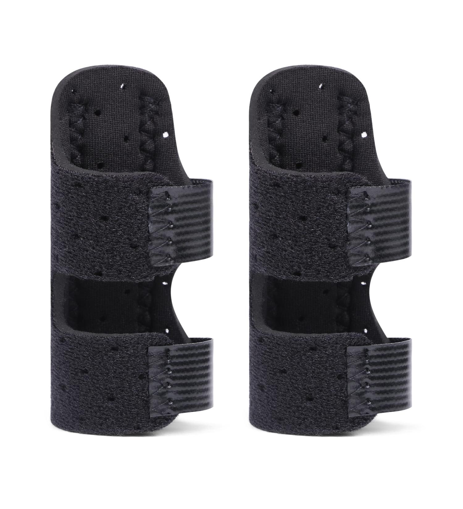 ACWOO Finger Splints 2 Pcs - Adjustable Fixing Belt, Metal Support - Trigger Finger Splint for Broken Finger, Arthritis Pain Relief - Buy Online on GoSupps.com