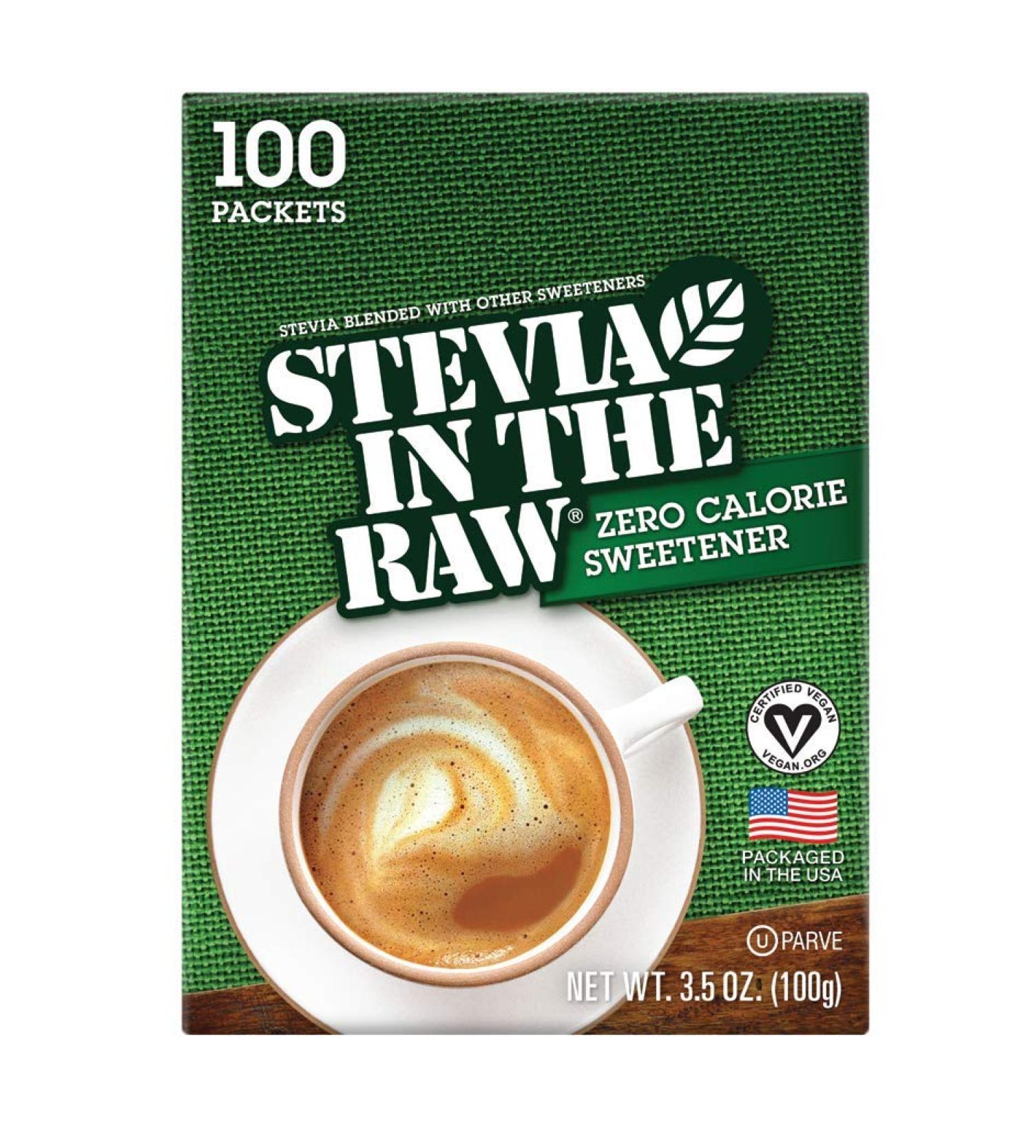 Stevia In the Raw Packets 3.5 oz (100 ct) - Zero-Calorie Natural Sweetener - Buy Online on GoSupps.com