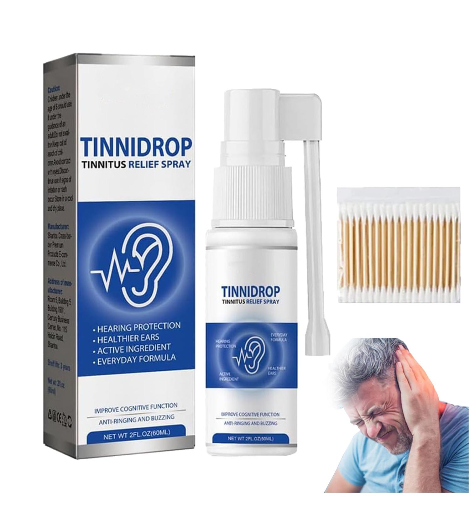 NNBWLMAEE Luhaka - Tinnidrop Tinnitus Relief Spray 2023 New Tinnidrop Tinnitus Relief Spray Relieves Tinnitus Ear Back Ear Discomfort Earwax Cleaning Care Spray (1PCS) - Buy Online on GoSupps.com