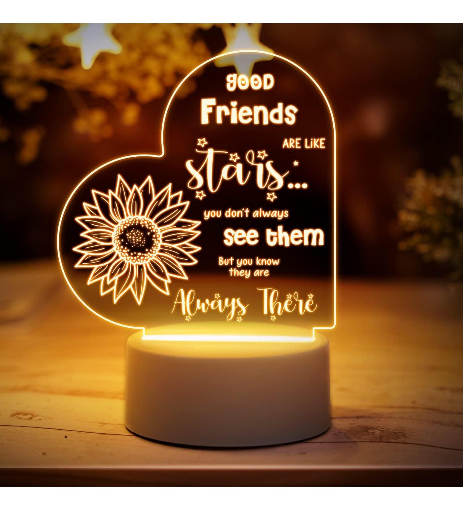 Best Friend Night Light - Birthday & Friendship Gifts for BFF - Long Distance & Going Away Presents - Buy Online on GoSupps.com