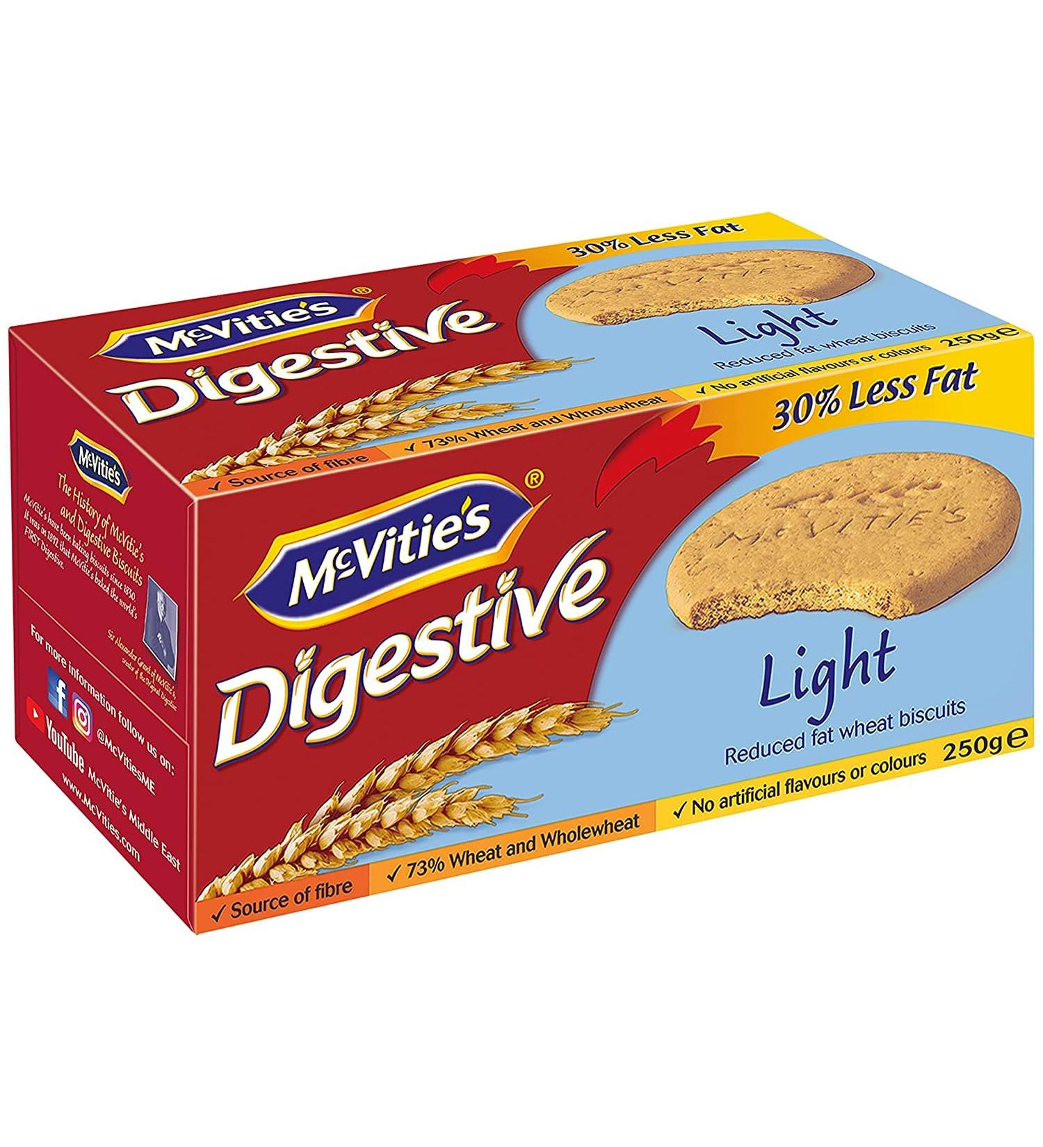 McVitie's Digestive Biscuits The Light One - 250 g (Pack of 1) - Buy Online on GoSupps.com