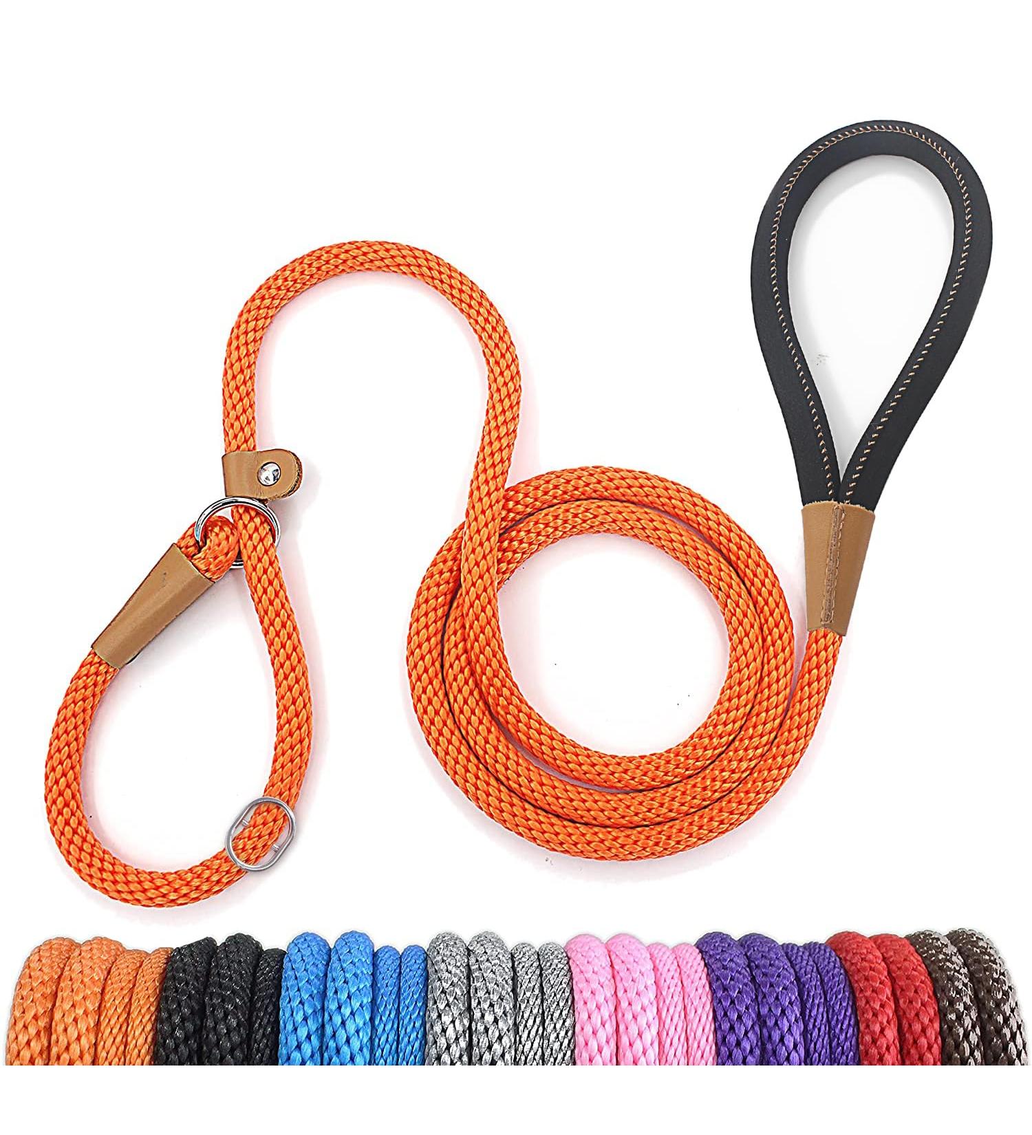 Lynxking Tow Lines for Dogs - Durable Dog Liner for Small to Large Breeds (0.9cm x 180cm Orange) - International Shipping Available - Buy Online on GoSupps.com
