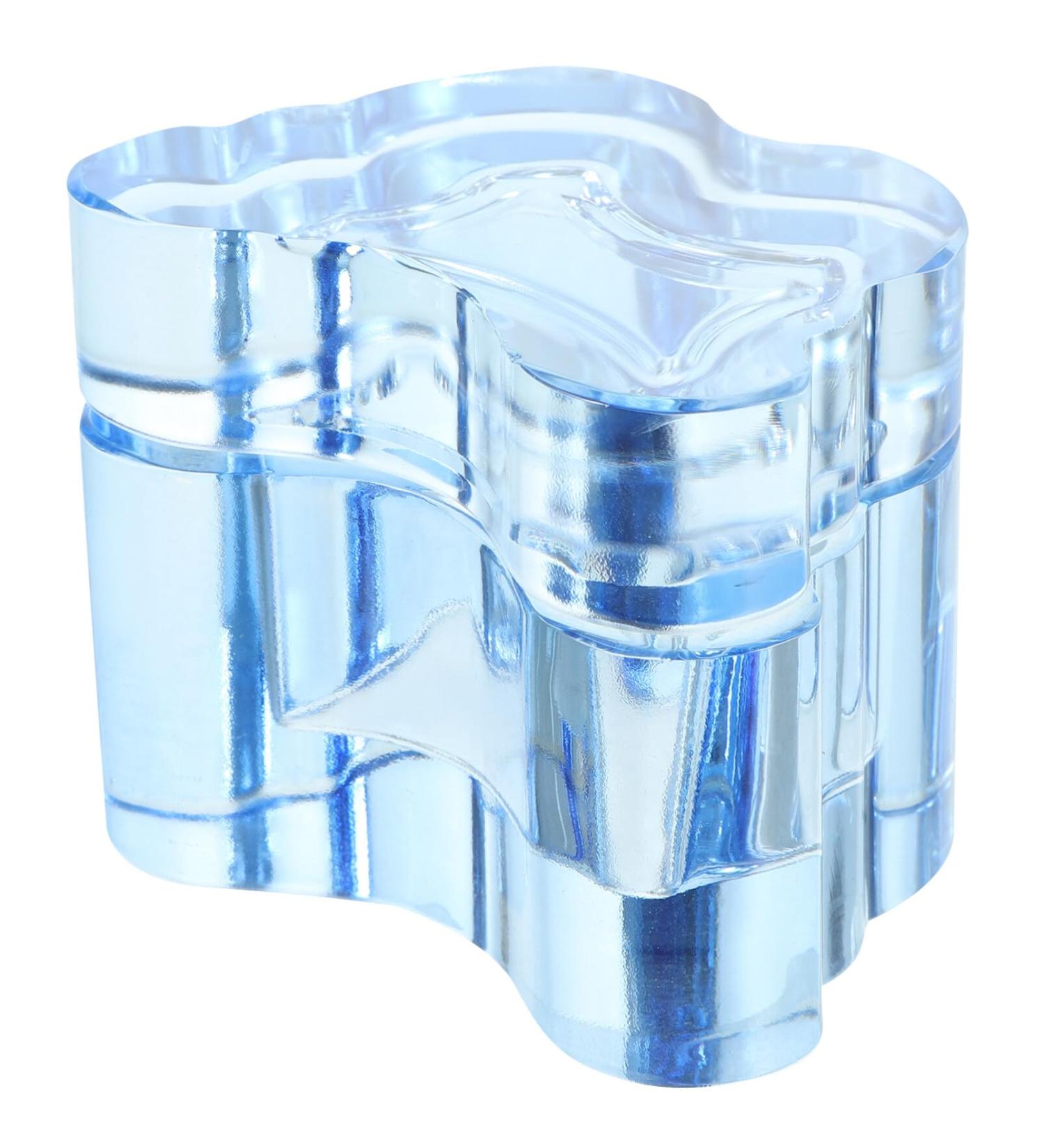 Beavorty Glass Crystal Dappen Dish with Lid Bowl Cup Nail Dappen Cup Nail Art Dappen Bowl Jewelry Bowl Manicure Brush Pen Tools Holder for Acrylic Liquid Powder Nail Blue - Buy Online on GoSupps.com