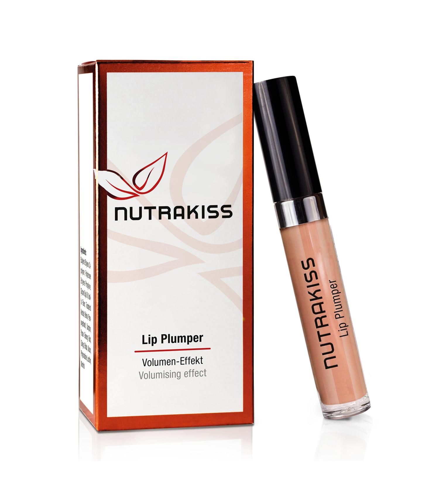 Nutrakiss Lip Plumper Nude | Natural Lip Booster with Niacin (Vitamin B3) | Liquid Lipstick for Full Lips | 5ml - Fast International Shipping to Germany - Buy Online on GoSupps.com