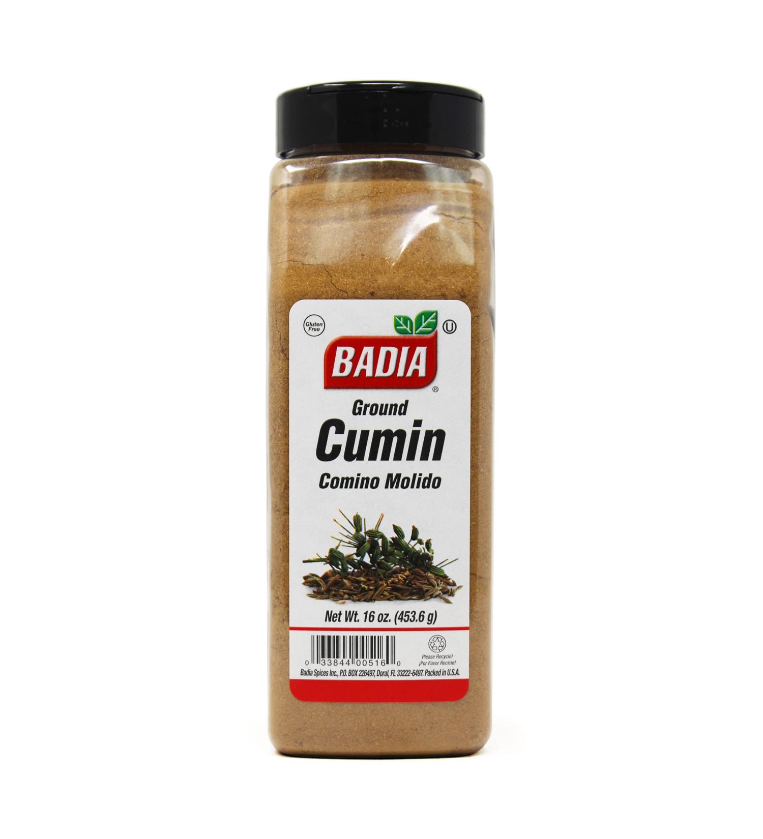 Badia 16 oz- Ground Cumin Seed Powder/Comino Molido en Polvo Kosher, 16 Ounce