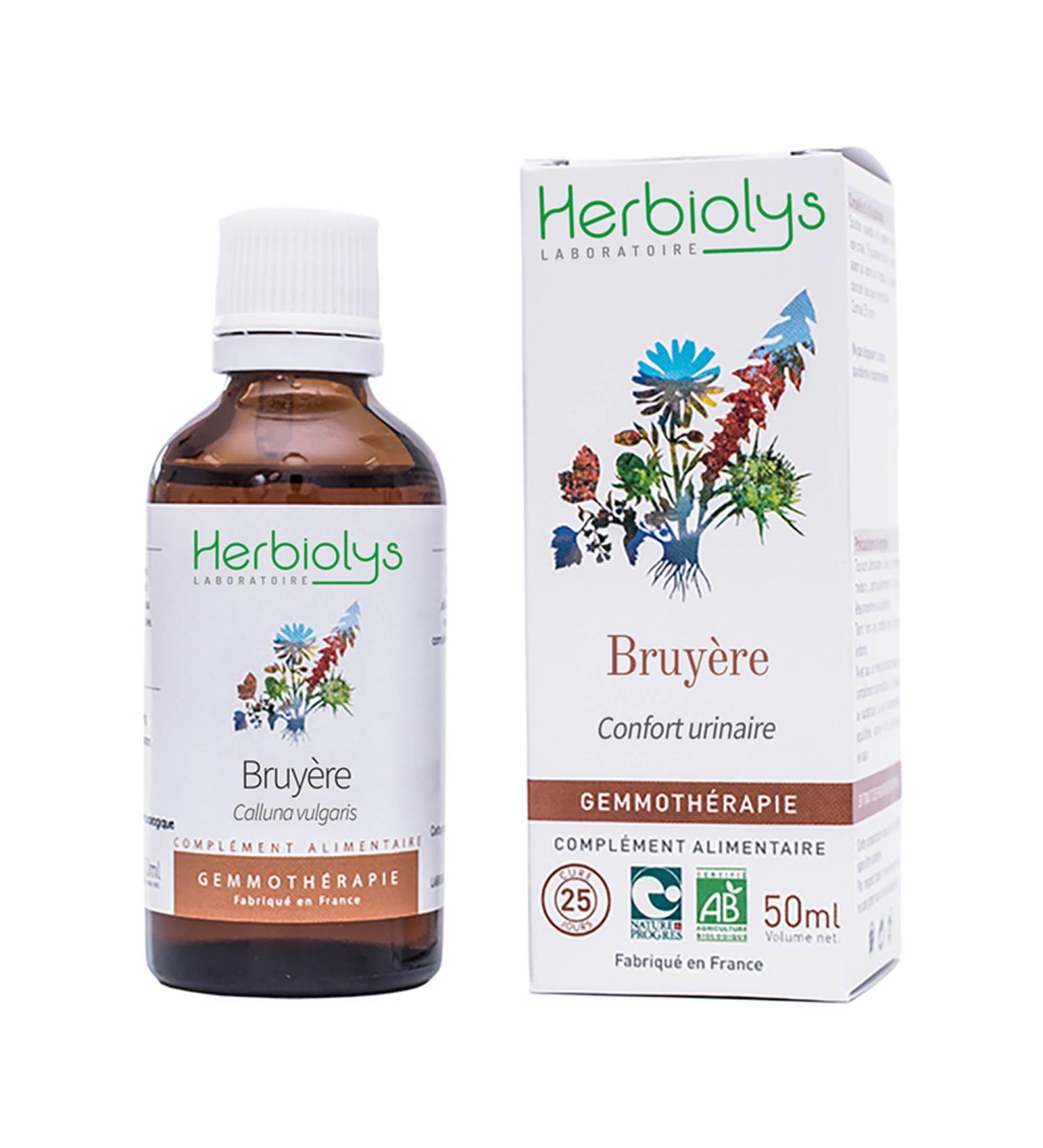 Organic Callune Heather Bud Macerate | 50ml | Urinary Comfort | Gemmotherapy | Herbiolys - Buy Online on GoSupps.com