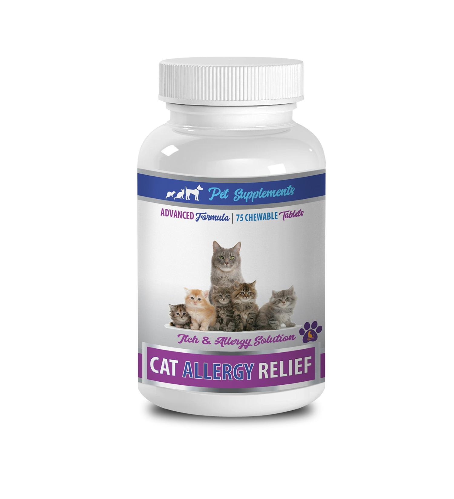Cat Skin Soother - Allergy Relief Chewable Treats for Cats | Advanced Itching Solution with Nettle - 75 Chews - Buy Online on GoSupps.com