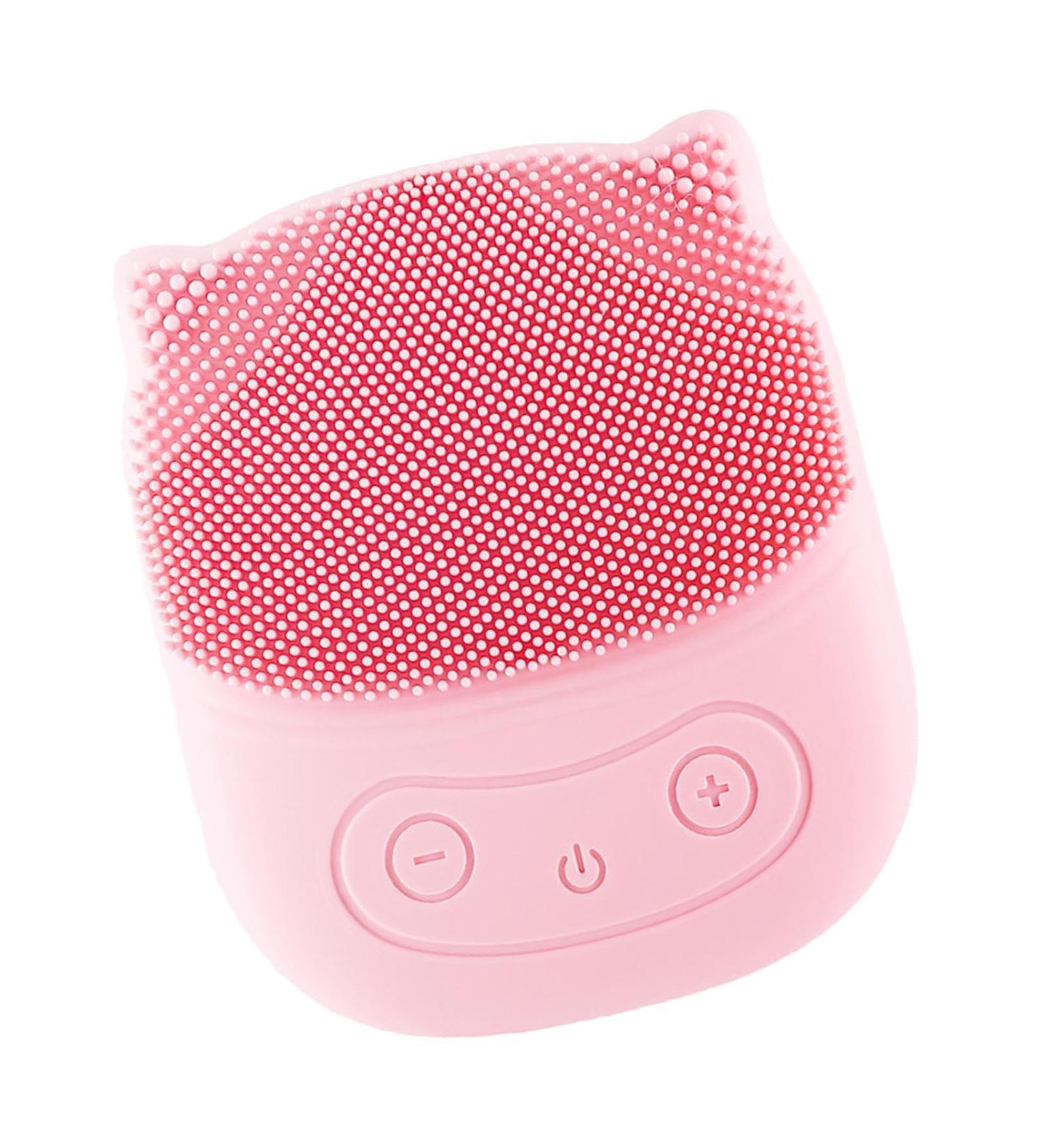 Streysisl Facial Wash Scrubber Silicone Face Scrubber Electric Penguin Shape Rechargeable Wash Brush for Deep Cleansing of the Skin Waterproof Face Brushes Pink - Buy Online on GoSupps.com