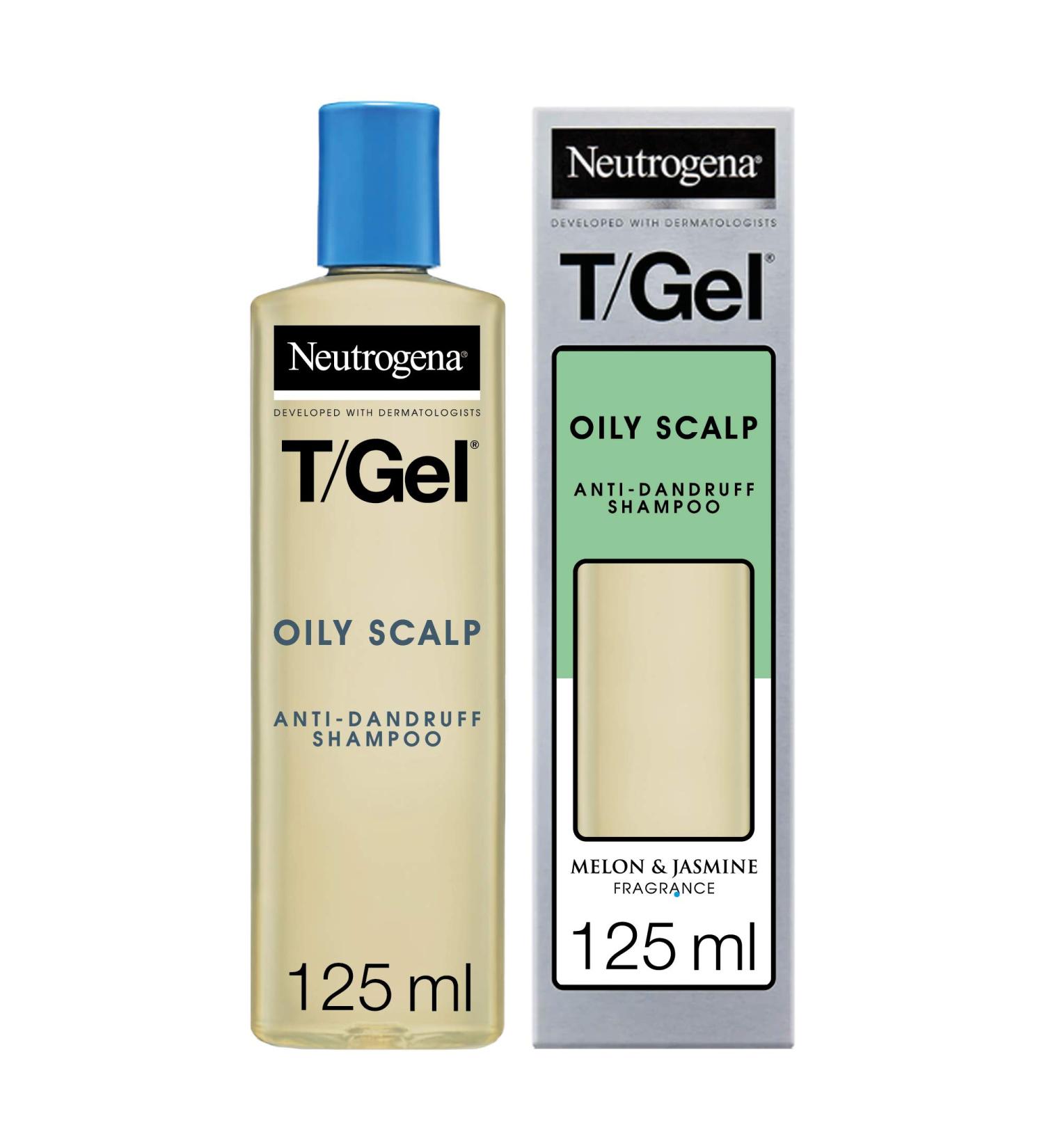 Neutrogena T/Gel Oily Scalp Anti-Dandruff Shampoo 125ml - Pack of 1 | Fights Dandruff effectively - Buy Online on GoSupps.com