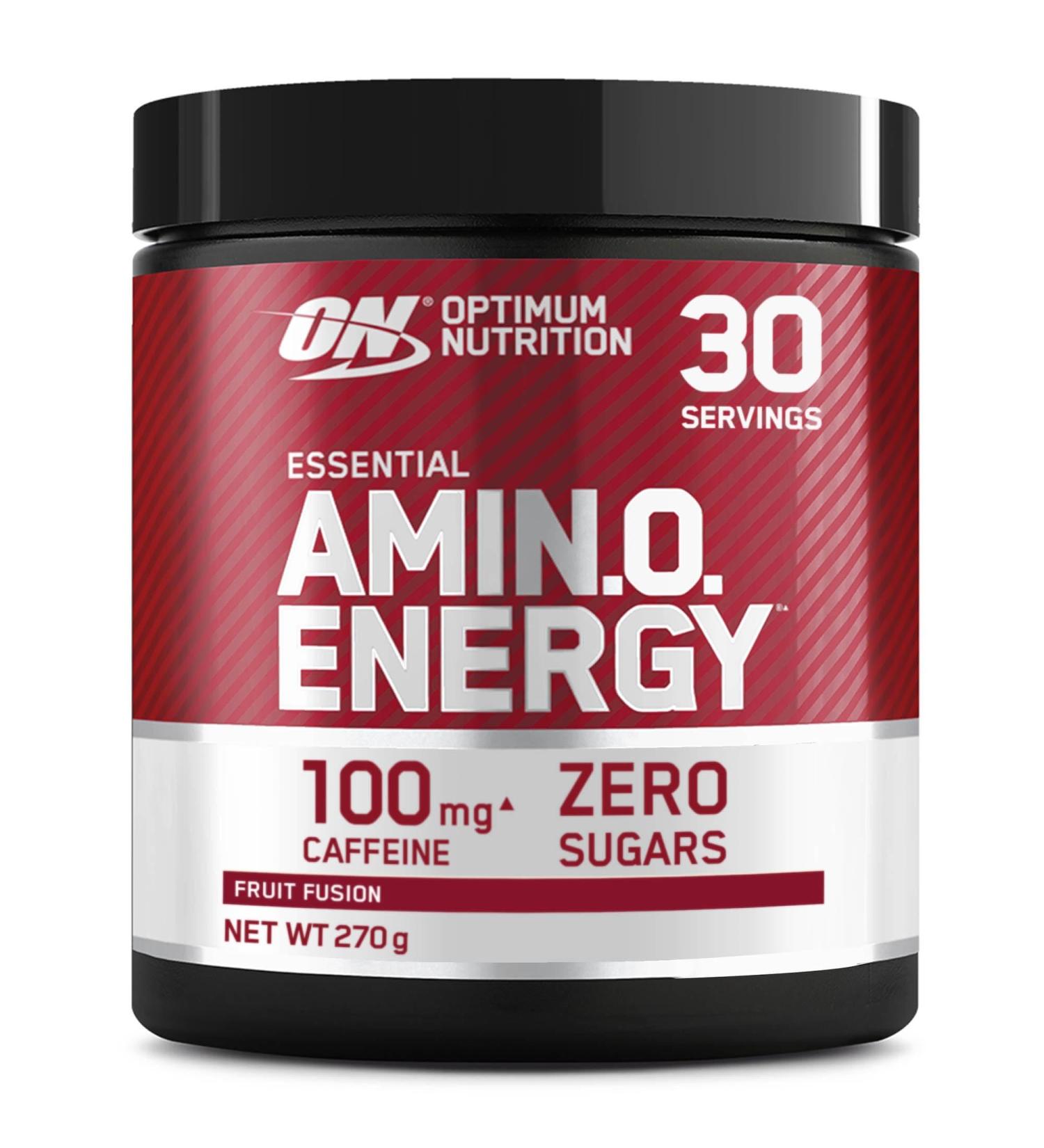 Optimum Nutrition Amino Energy Pre Workout Powder Energy Drink with Amino Acids BCAA L-Glutamine and L-Leucine Vitamin C - Buy Online on GoSupps.com