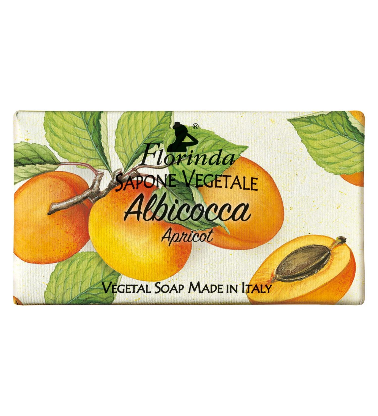Florinda Fruit's Passion Apricot Vegetal Soap Bar 100 G 3.5 Oz