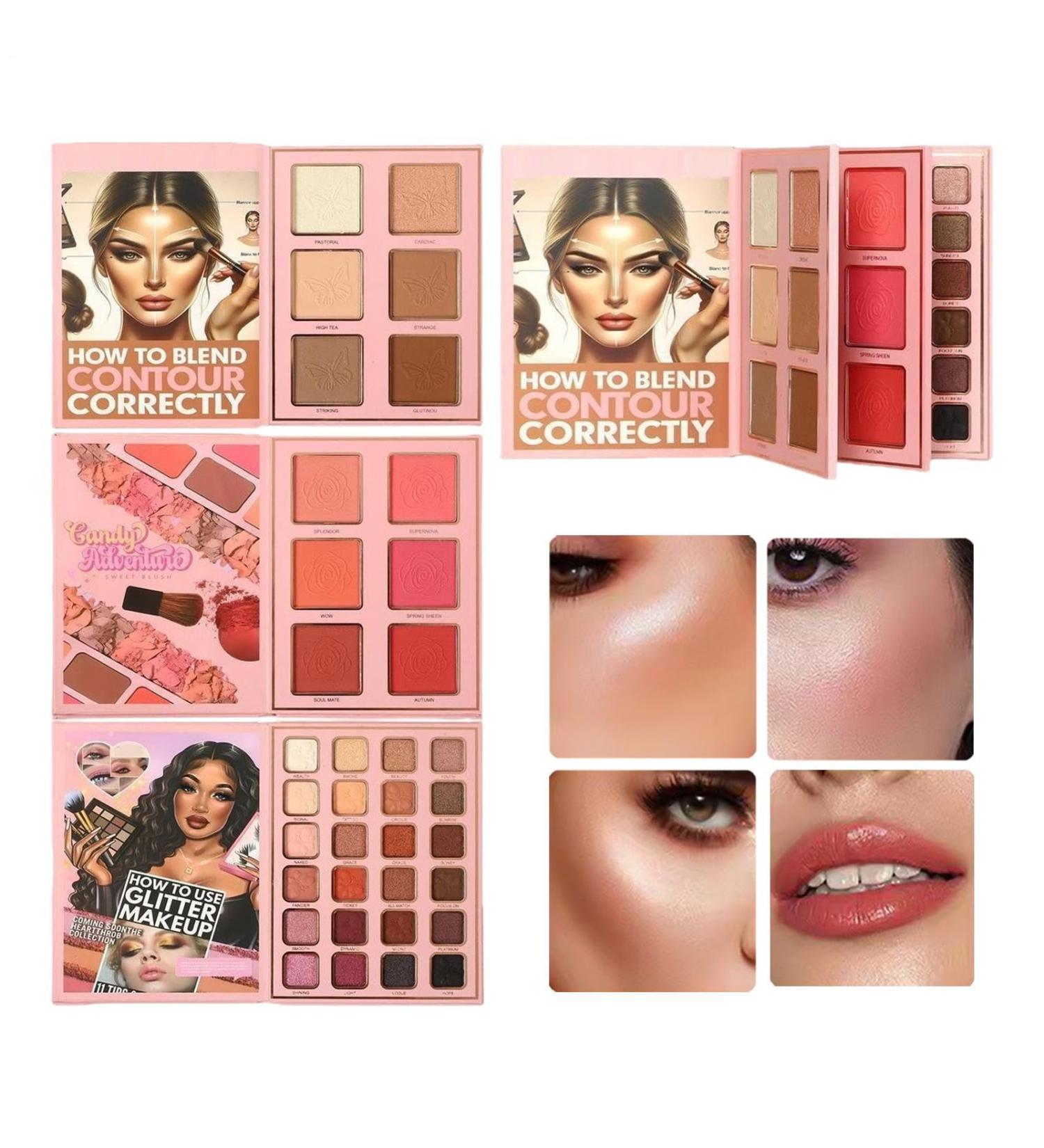 36 Color Makeup Palette in Magnetic Book Design 3Layer Eyeshadow Palette Long Lasting for Travel Party Fashion Women and Girls - Buy Online on GoSupps.com