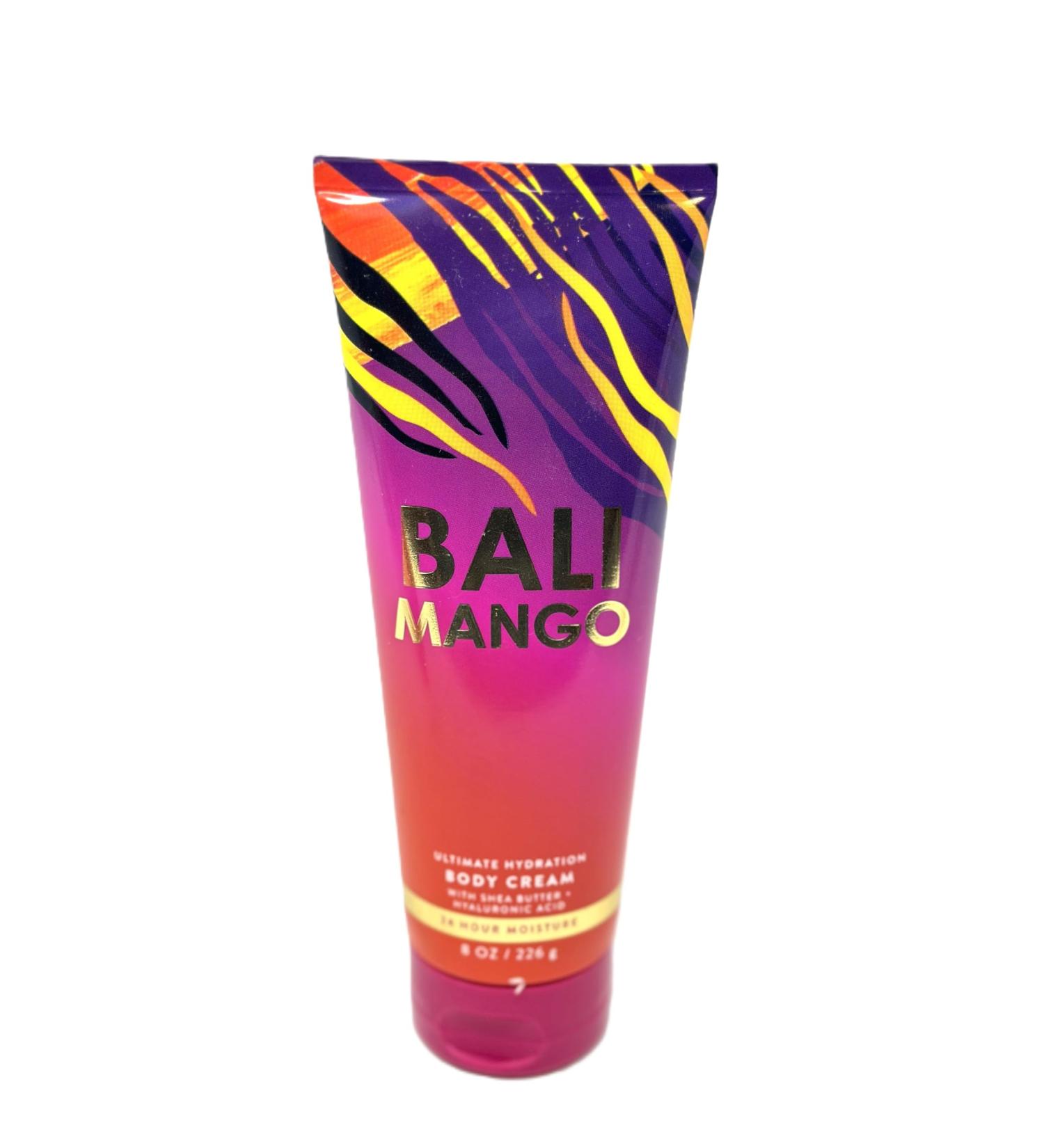 Bath and Body Bali Mango Body Cream Ultimate Hydration 8 oz / 226 g Fragrance notes: juicy mango pink passionflower and luscious nectarine