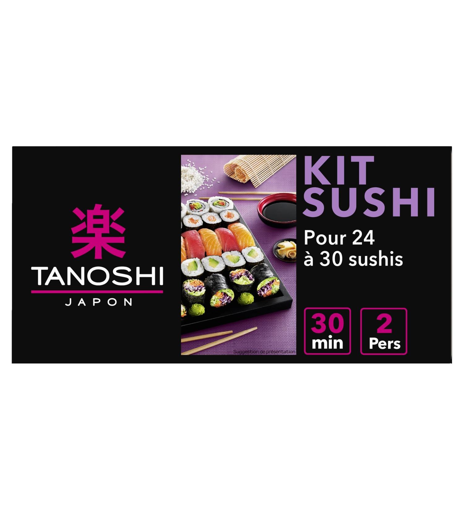 TANOSHI - Sushi Kit - Complete Kit to Make 24 to 30 Sushis - Easy and Quick - 289 g Multicolor - Buy Online on GoSupps.com
