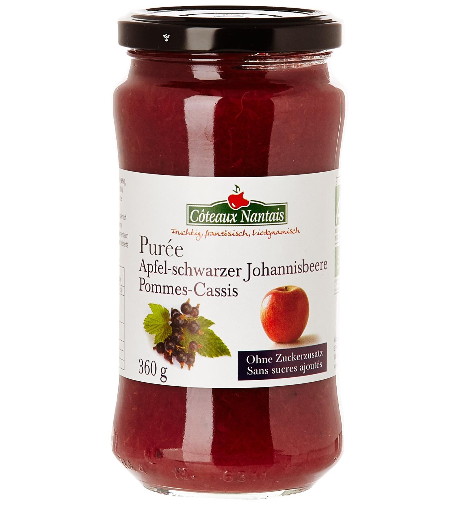 C teaux Nantais Organic Apple and Blackcurrant Puree 360 g - Buy Online on GoSupps.com