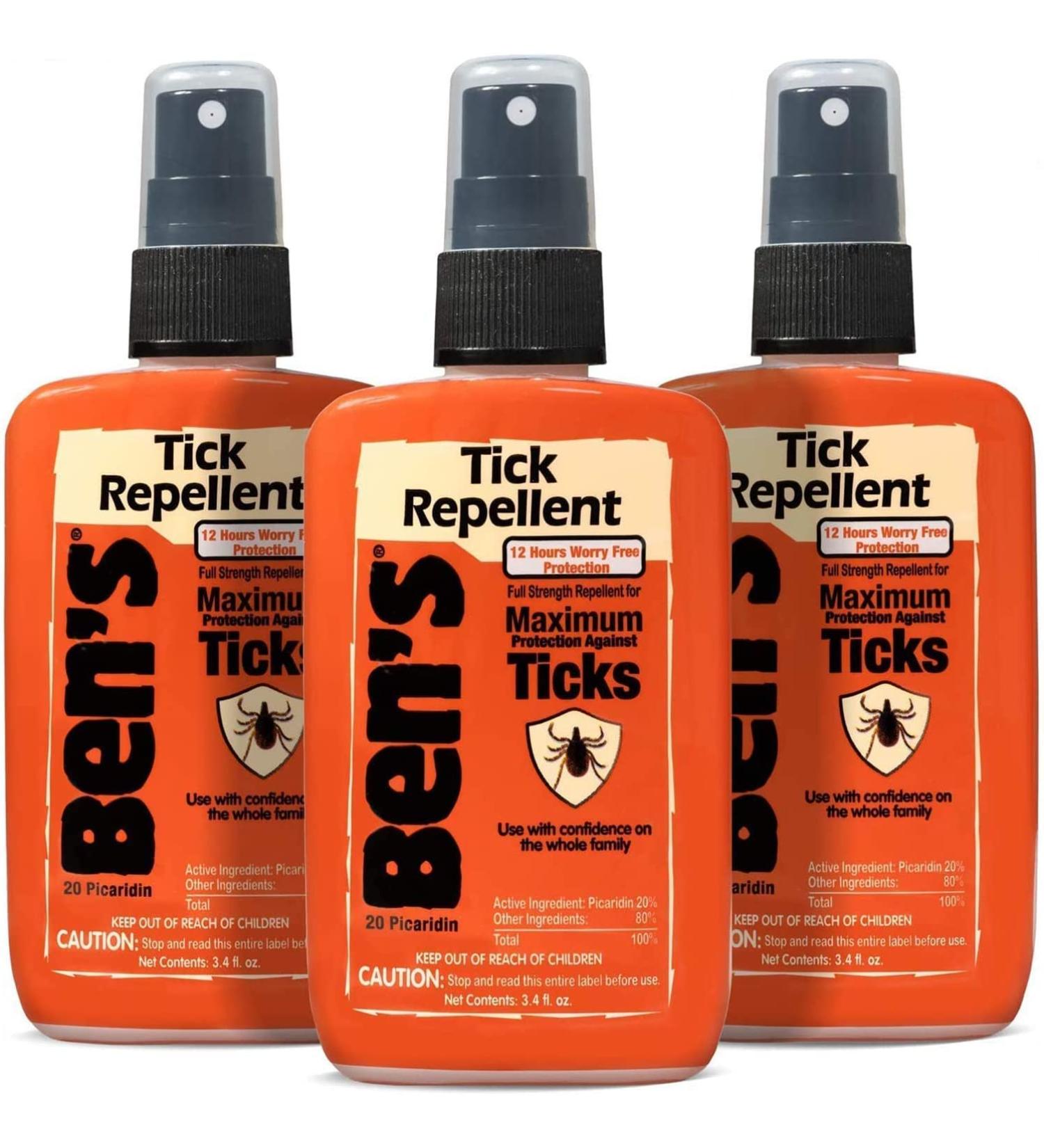 Ben's Tick Repellent 3.4 Fl Oz Pump - Pack of 3 | Effective Tick Protection | Long-Lasting Formula - Buy Online on GoSupps.com