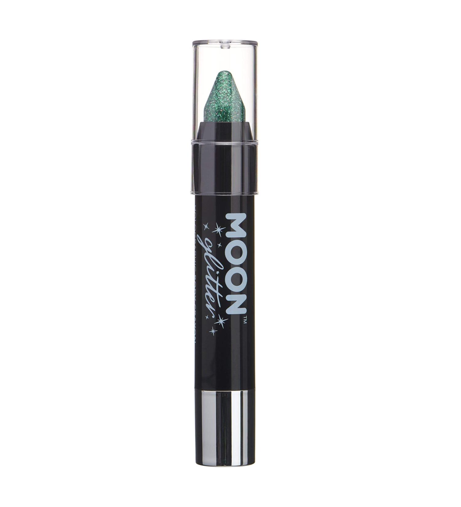 Holographic Glitter Touch Up Pen - Green Body Chalk Makeup for Face & Body by Moon Glitter - 3.5g | International Shipping Available - Buy Online on GoSupps.com