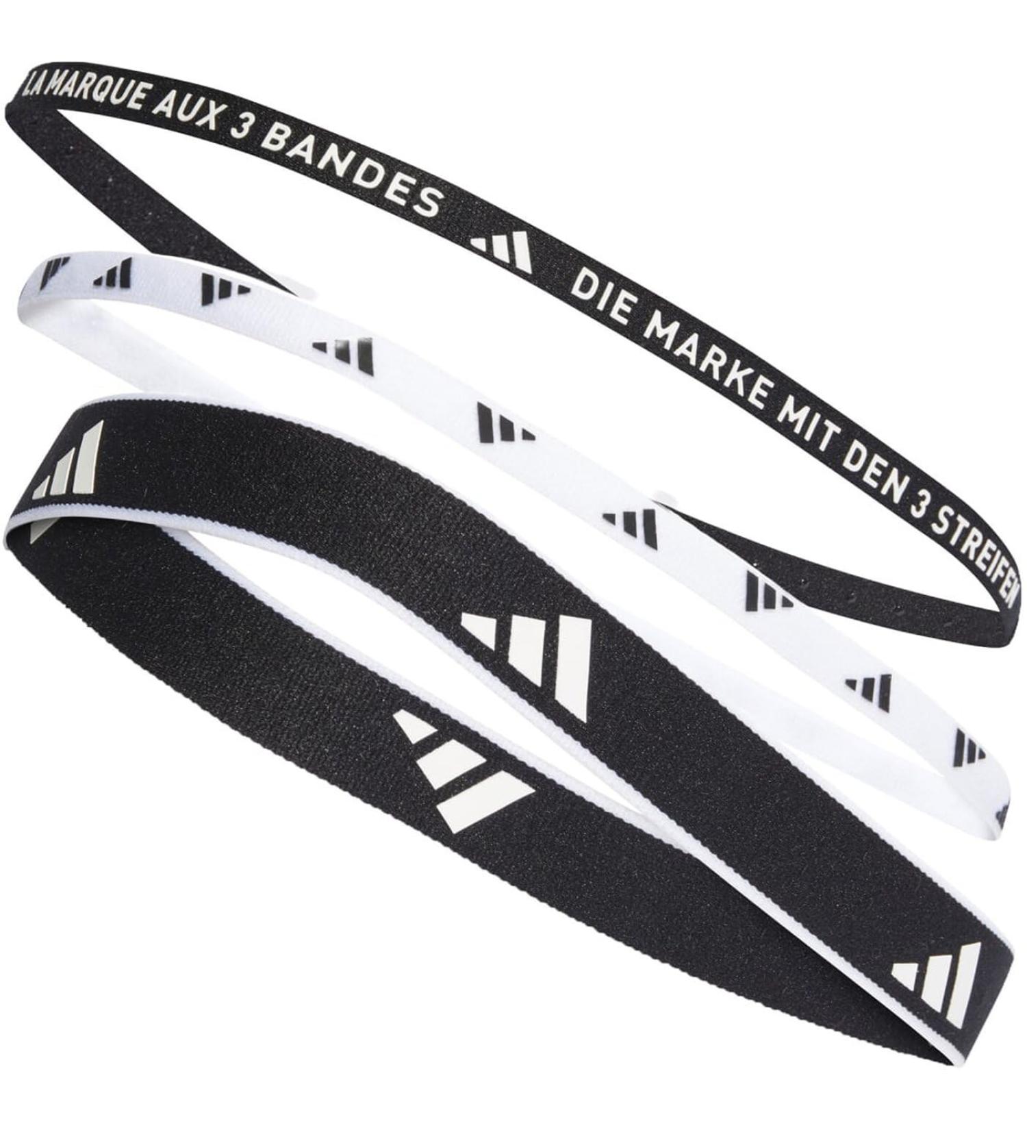 Buy Adidas 3-Pack Headbands - New Black/White | Stylish Sports Accessories for Every Athlete - Buy Online on GoSupps.com