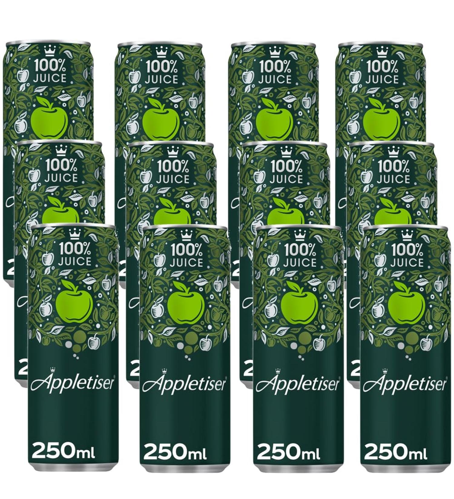 VSTAR Appletiser Sparkling Apple Juice 250ml Cans 100% Pure Apple juice (3)