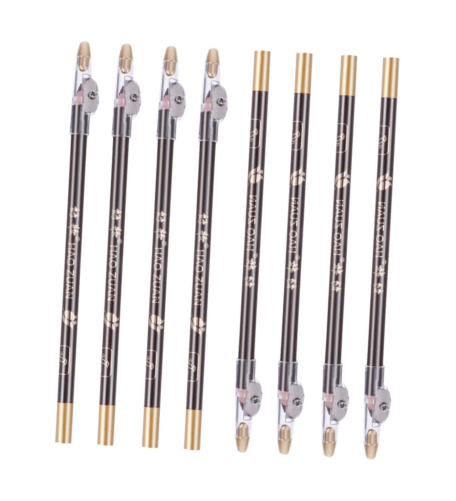 VINTORKY 8pcs Eyebrow Pencil Black Lead Pencils Makeup Sharpener Pencil Wooden - Buy Online on GoSupps.com