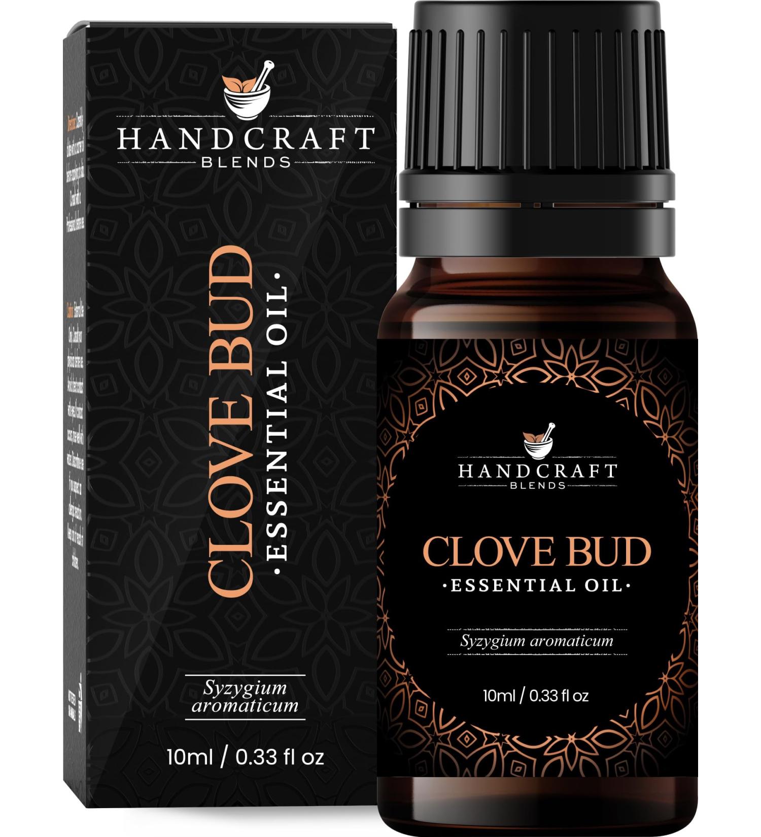 Handcraft Blends Clove Bud Essential Oil - 100% Pure Natural & Premium - Essential Oil for Diffuser & Aromatherapy - 0.33 Fl Oz - Buy Online on GoSupps.com