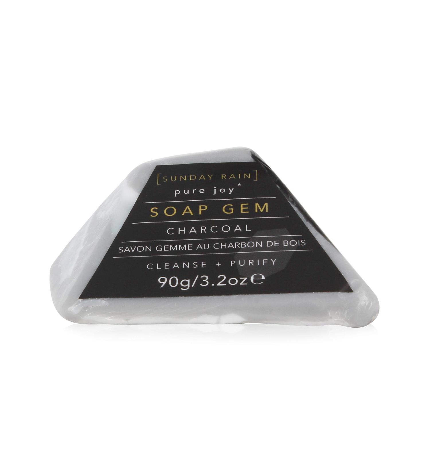 Buy Sunday Rain Charcoal Gem Soap Bar | Luxurious Vegan Skincare | International Shipping Available - Buy Online on GoSupps.com