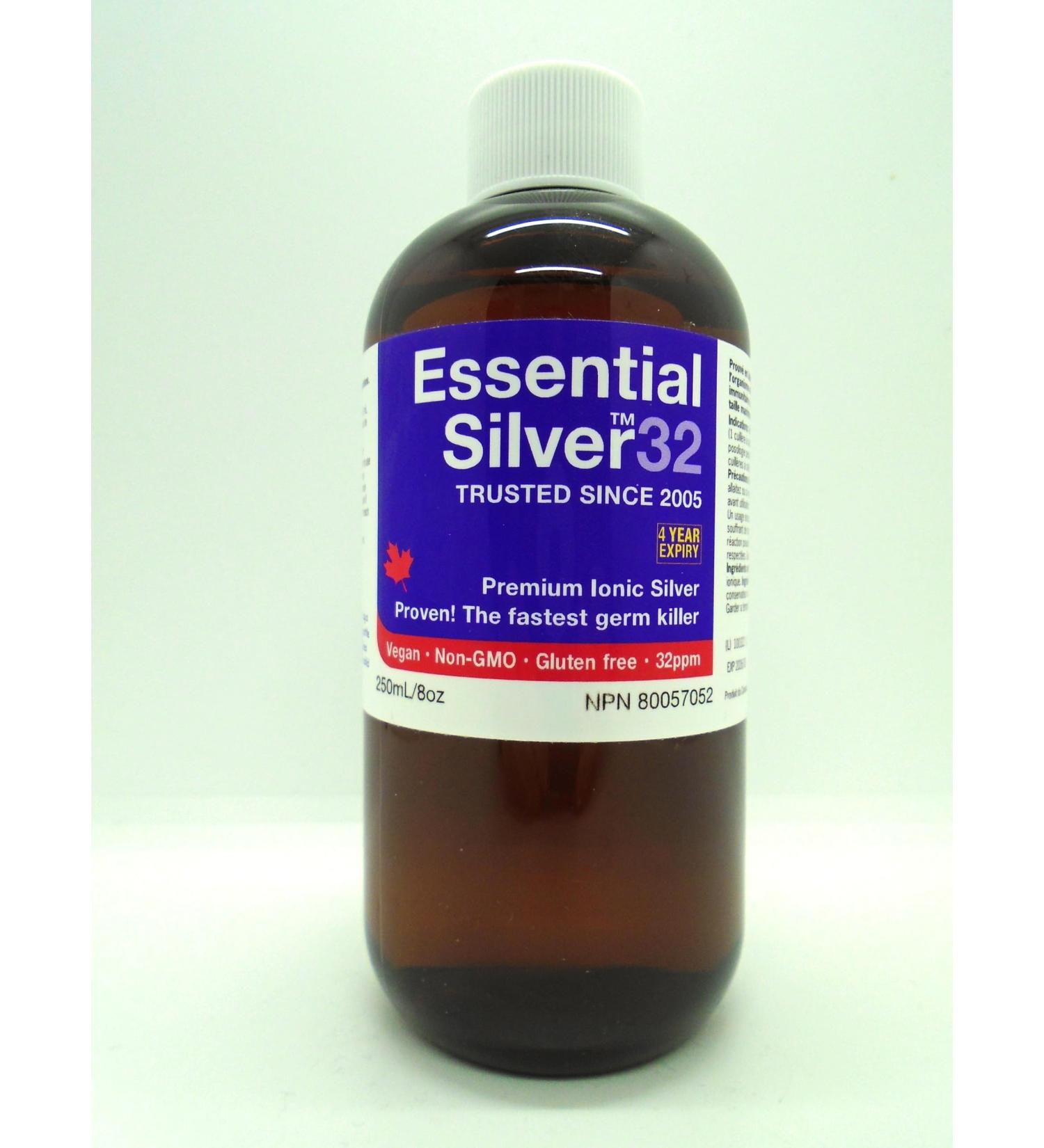 Premium Ionic Silver 32 ppm (250 mL / 8oz) 250 ml (Pack of 1) - Buy Online on GoSupps.com