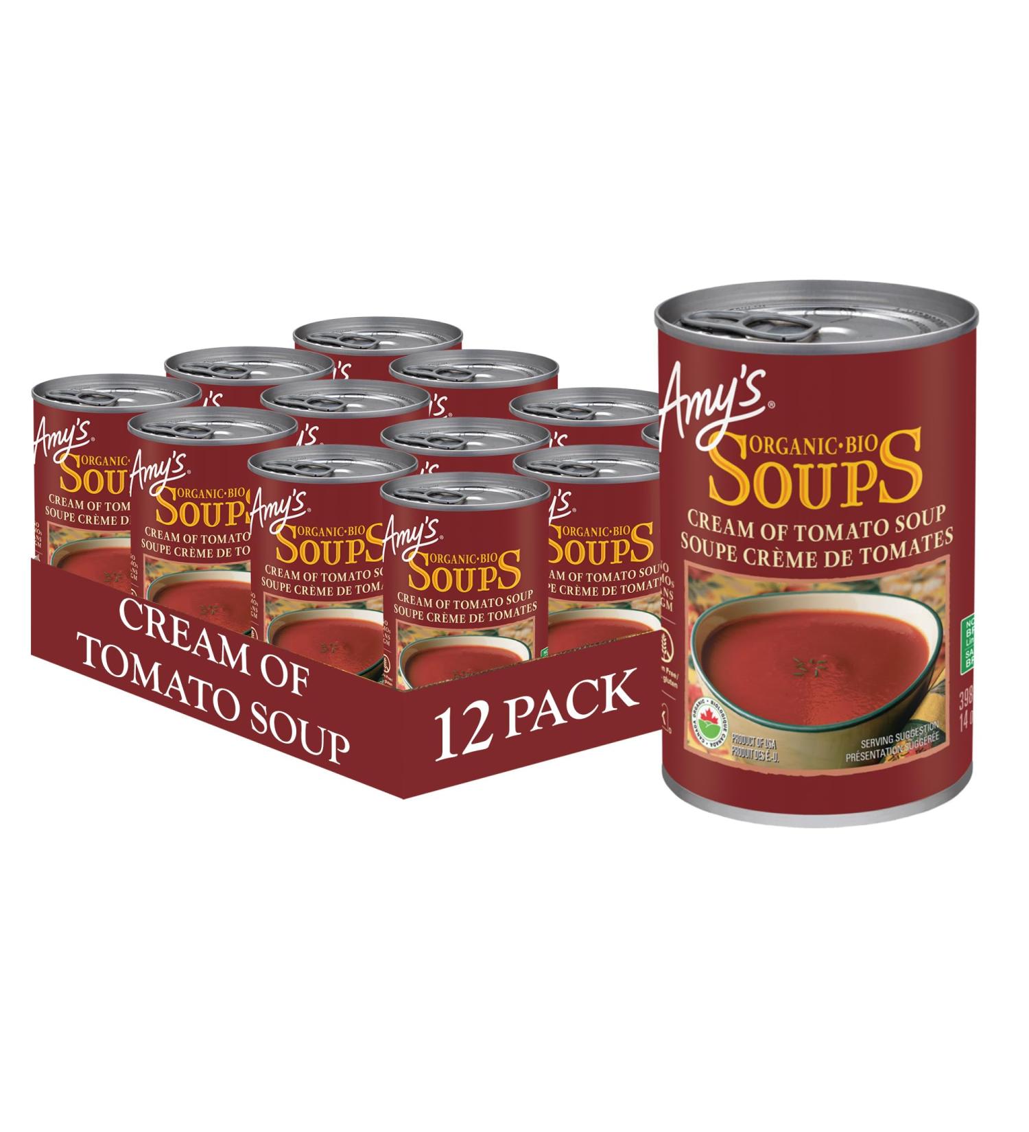 Amy s Kitchen Cream of Tomato Soup Gluten-Free Soy-Free Corn-Free Tree Nut-Free Kosher 12-pack (398ml per can) - Buy Online on GoSupps.com