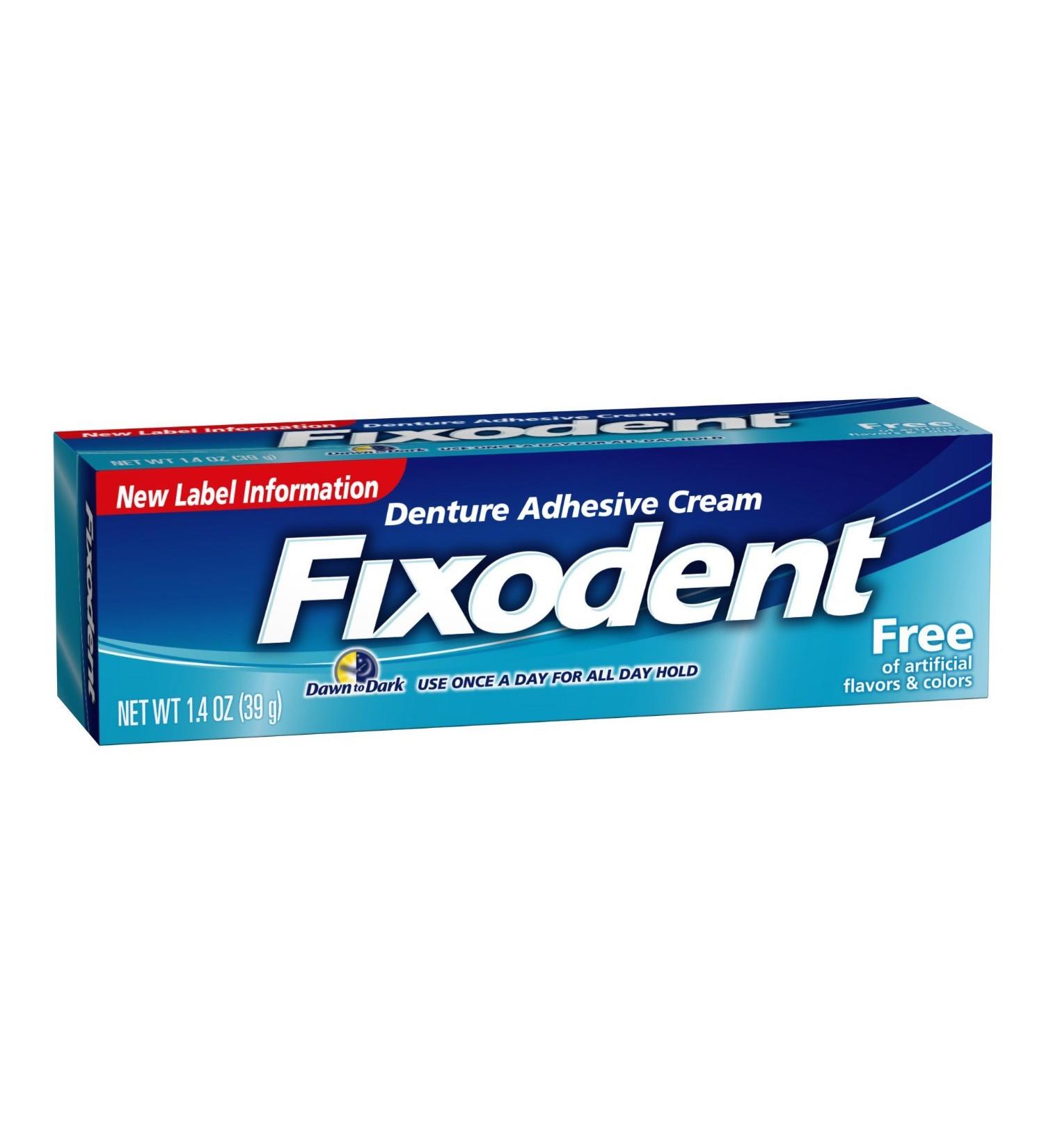Fixodent Free Denture Adhesive Cream 1.40 oz (Pack of 3)