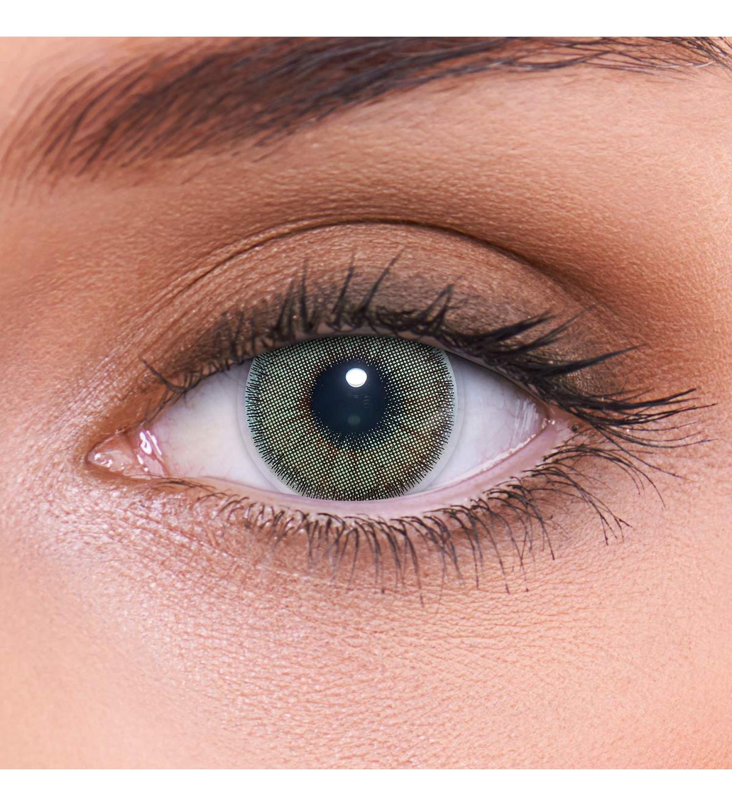 Buy Lenzotica Natural Green Contact Lenses - 14.00mm Soft Colored Lens (0.00D) - 3-Month Supply with Case - Worldwide Shipping - Buy Online on GoSupps.com
