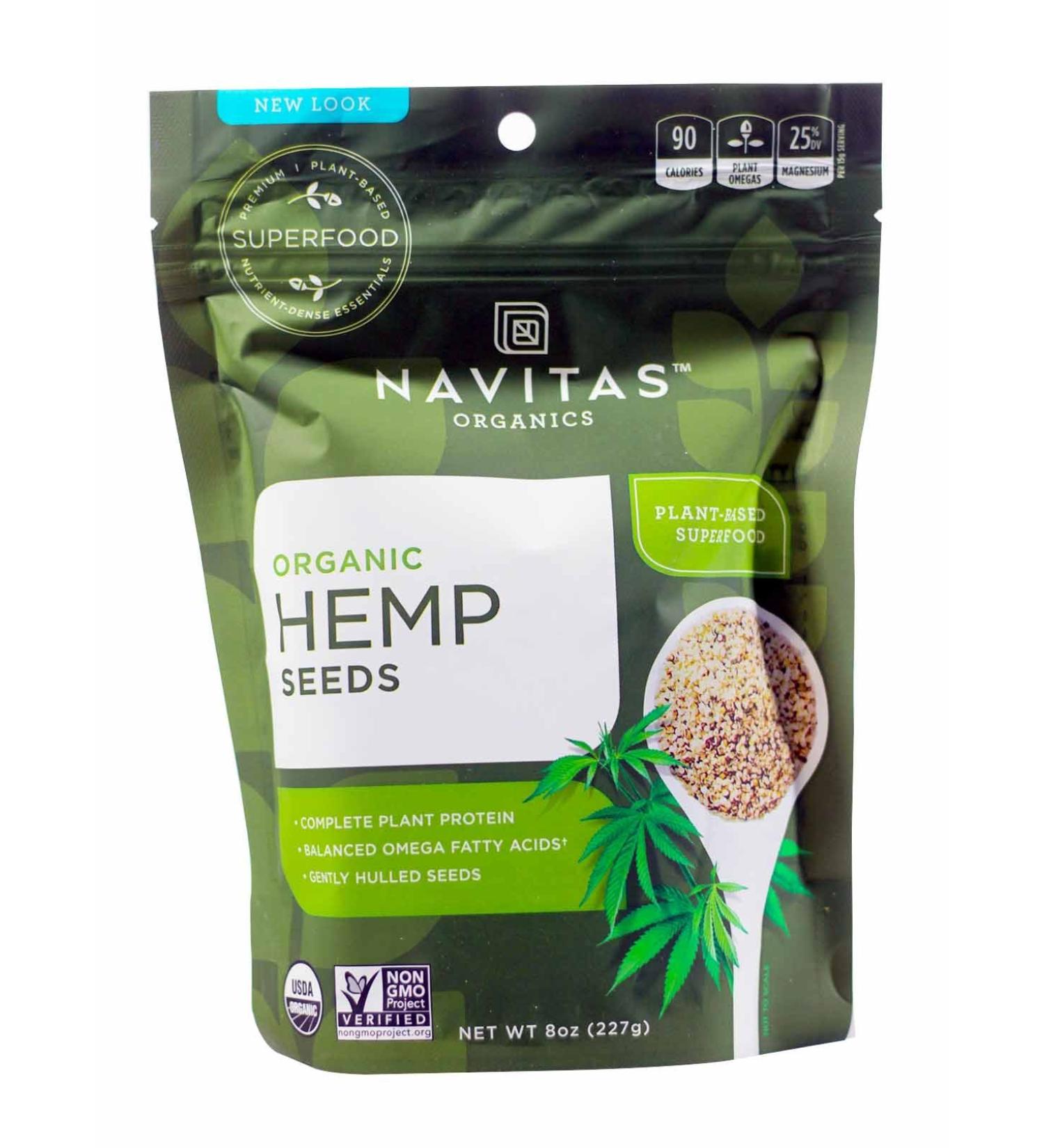 Navitas Organics Hemp Seeds Shelled, 8-Ounce 8 Ounce