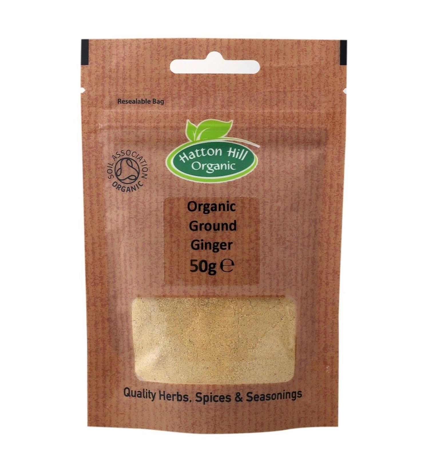 Organic Ground Ginger 50g by Hatton Hill Organic - Buy Online on GoSupps.com
