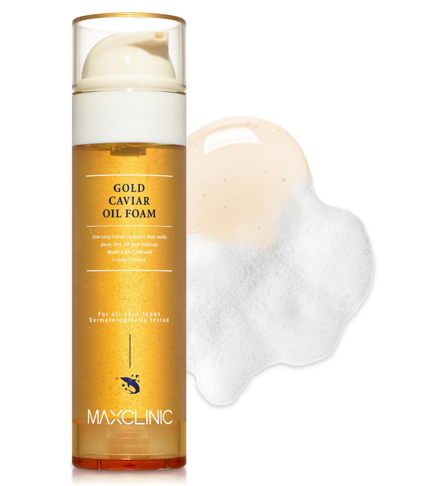 K-Beauty Gold Caviar Cleansing Oil to Foam | Hydrating Daily Face Wash for Dry Sensitive Skin | Korean Oil-Based Foaming Cleanser (3.88 oz - Buy Online on GoSupps.com