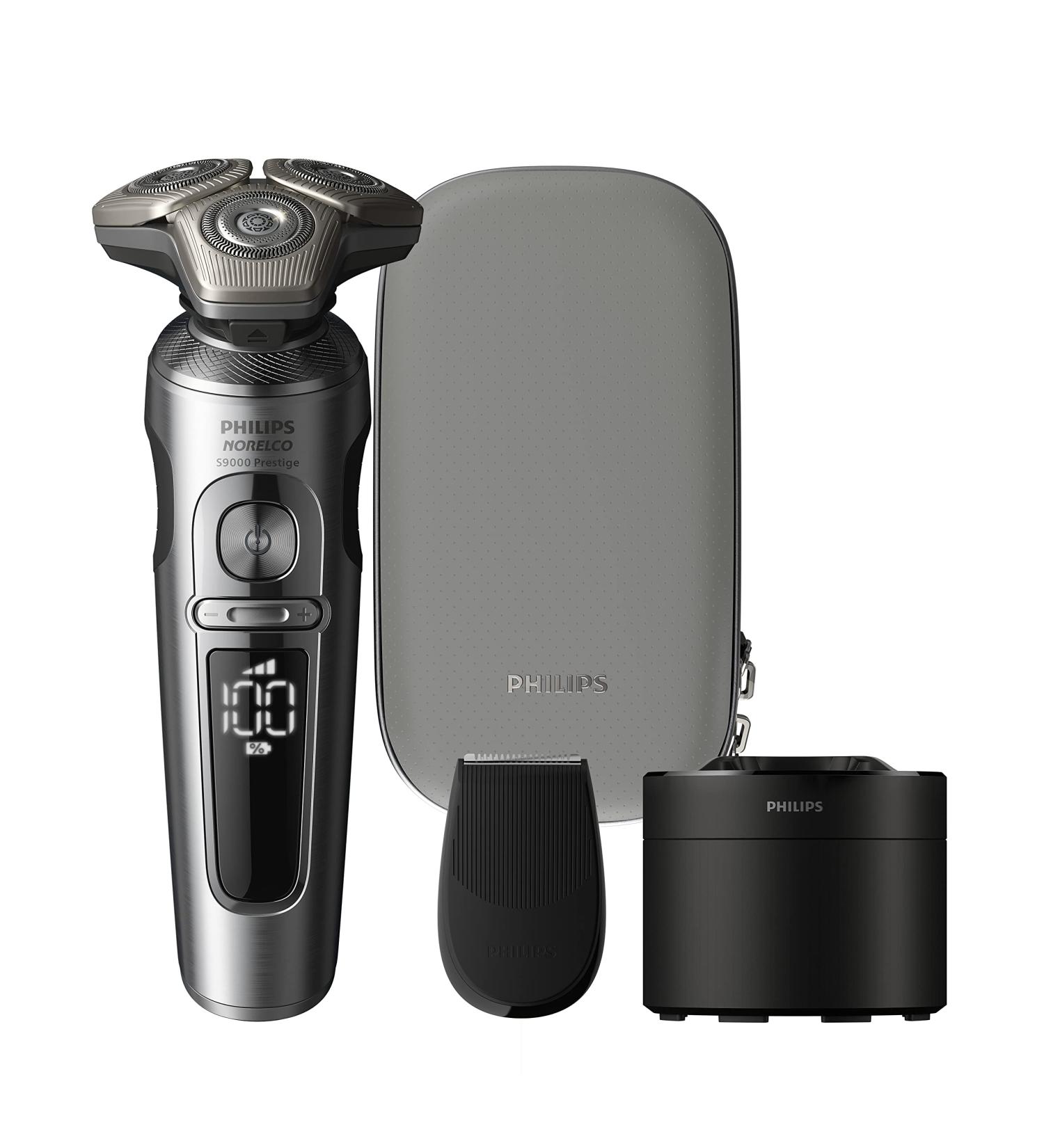 Philips Norelco S9000 Prestige Wet & Dry Shaver SP9841/84 with Precision Trimmer - Premium Case Included - Buy Online on GoSupps.com