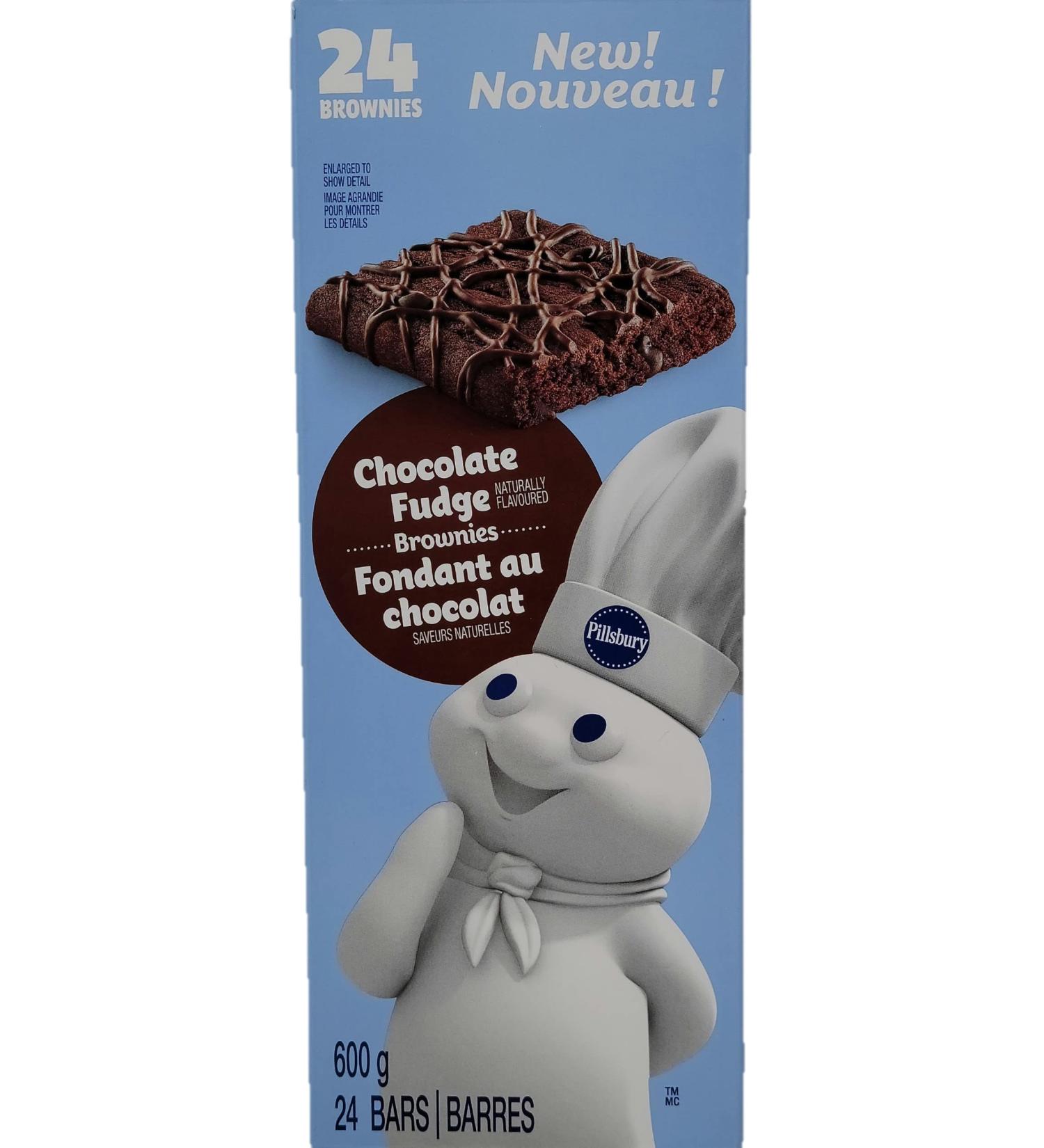 Pillsbury Chocolate Fudge Naturally Flavoured Brownies 24 Bars The Perfect Snack for School Lunch - 600g - Buy Online on GoSupps.com