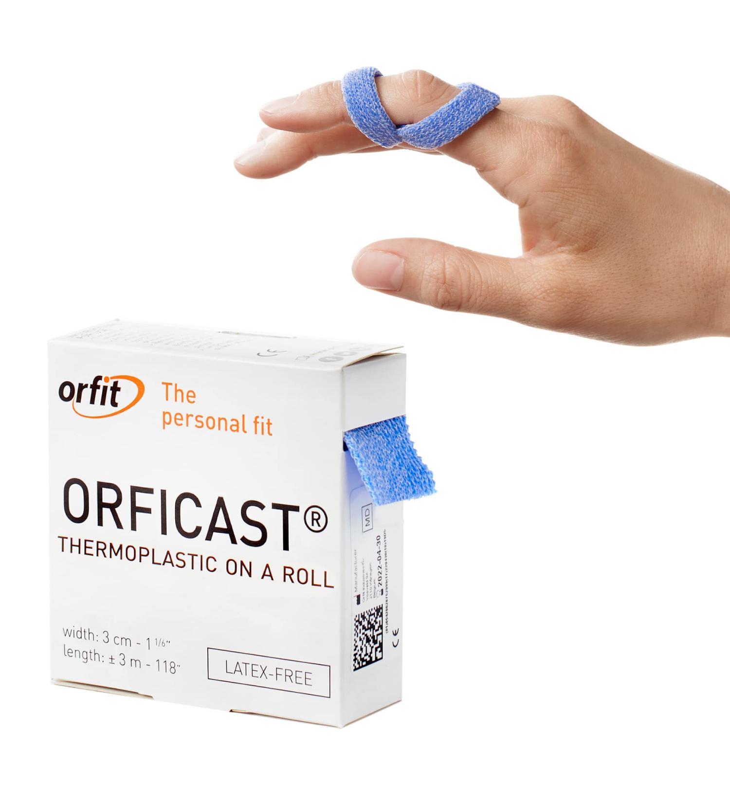Orficast Easy-Form Splinting Tape for Trigger Finger & Thumb Pain Relief - 1 x 9 Blue Roll - Buy Online on GoSupps.com