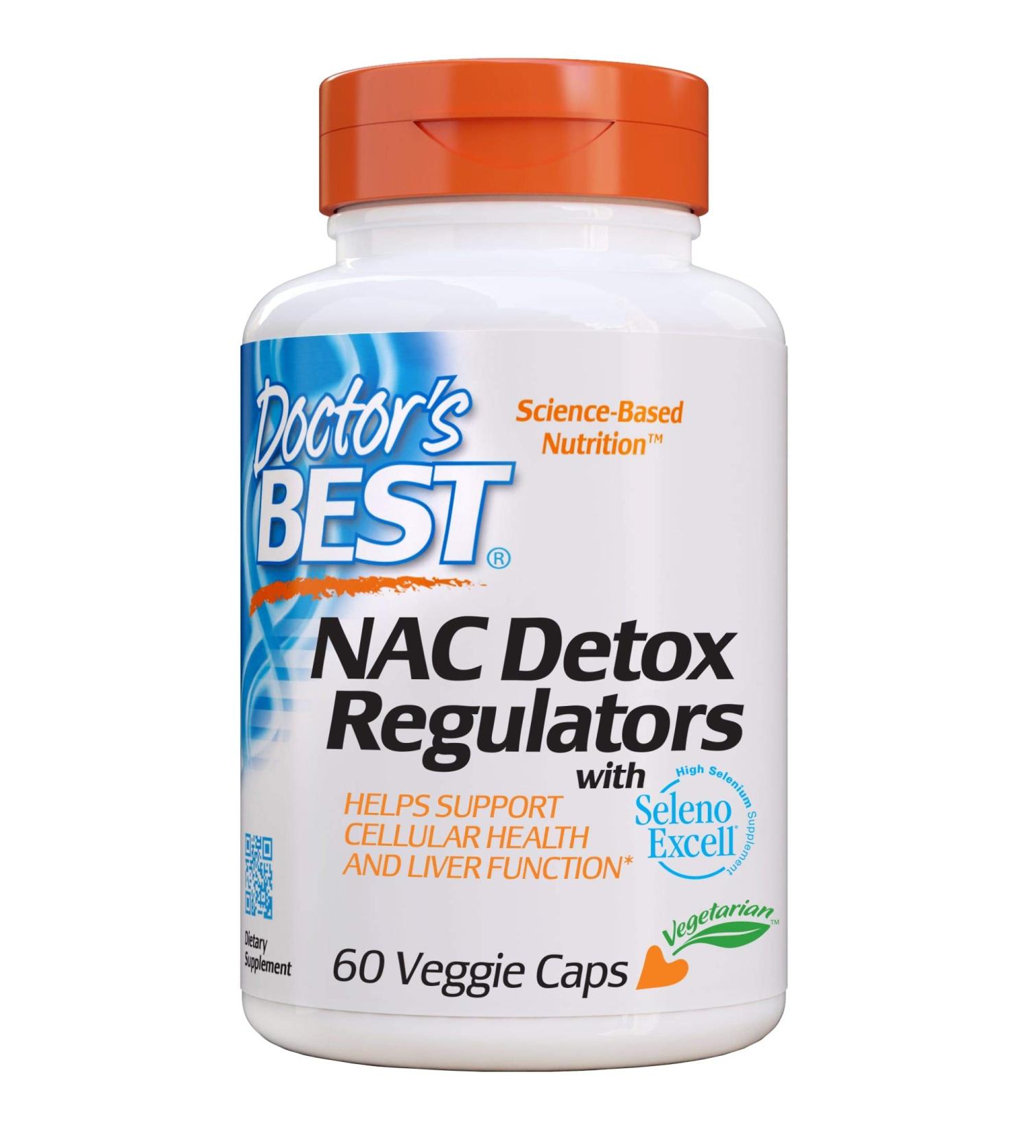 Doctor's Best NAC Detox Regulators - 60 CT | Powerful Antioxidant Formula - Buy Online on GoSupps.com