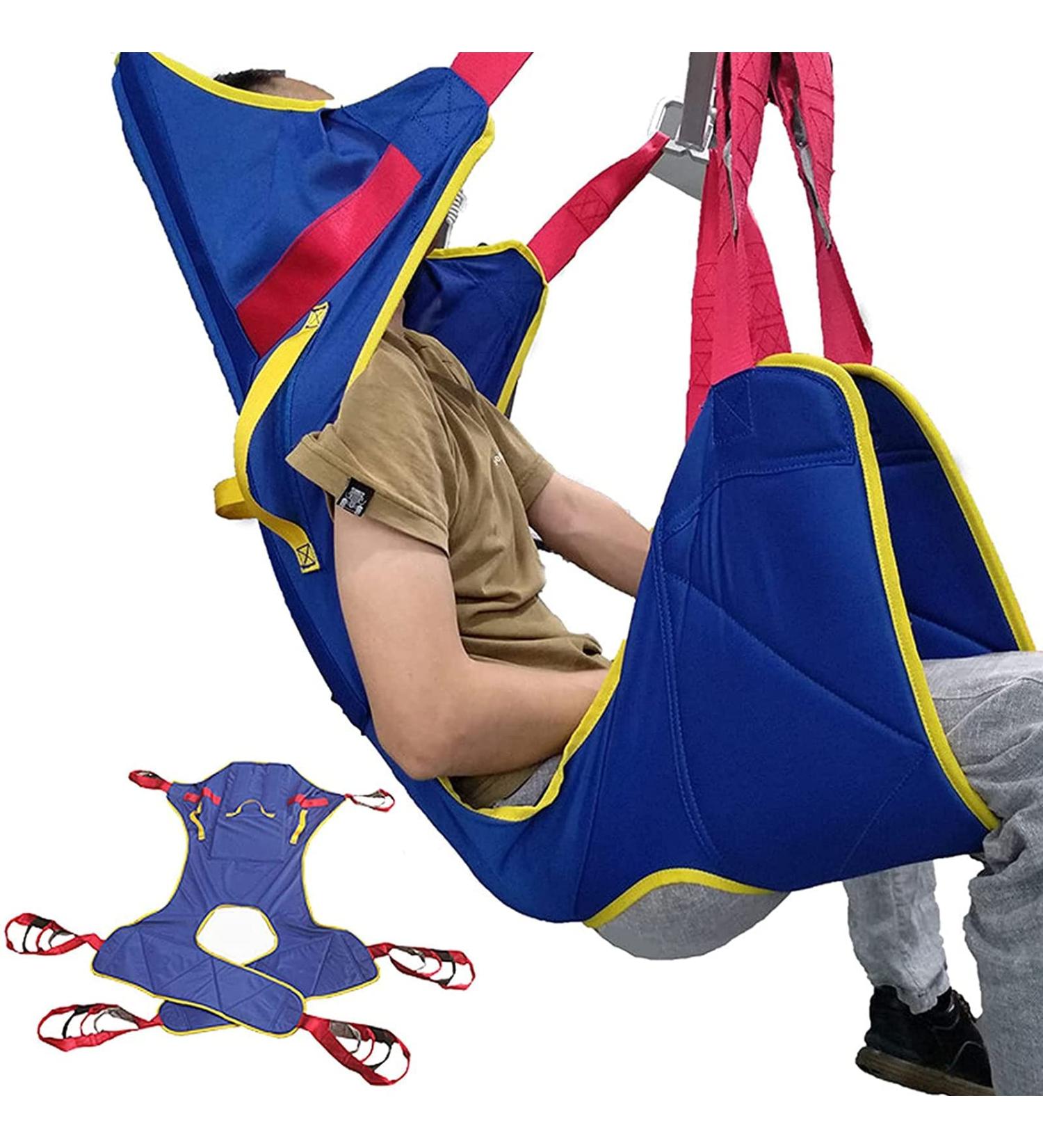 Patient Aid Universal Mesh Bath Patient Lift Sling with Head Support Divided Leg Shower Sling (Color : Blue) - Buy Online on GoSupps.com