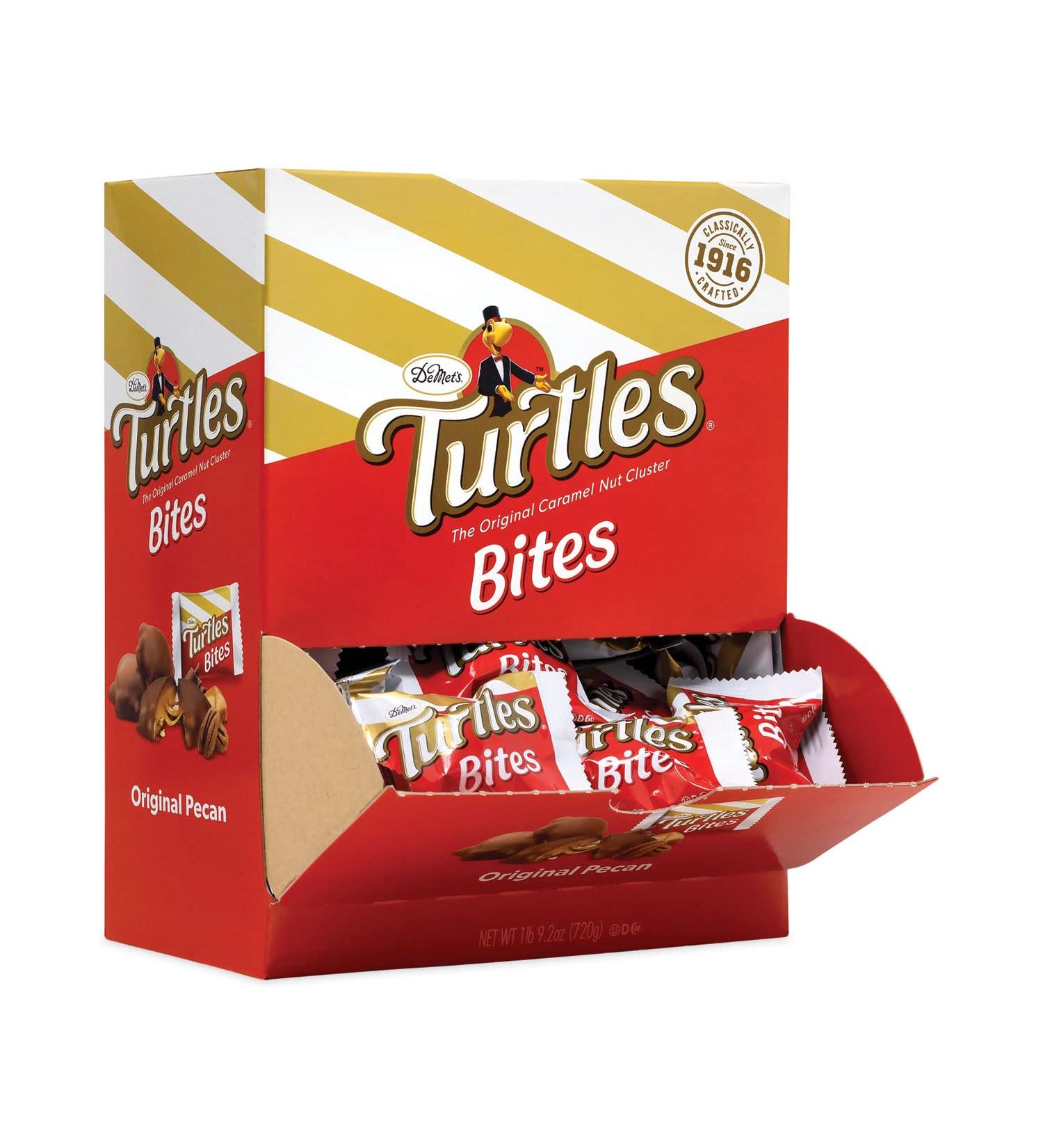 DeMets Turtles Bite Size Mini Bars 0.42oz - 60 Pack - Buy Online on GoSupps.com