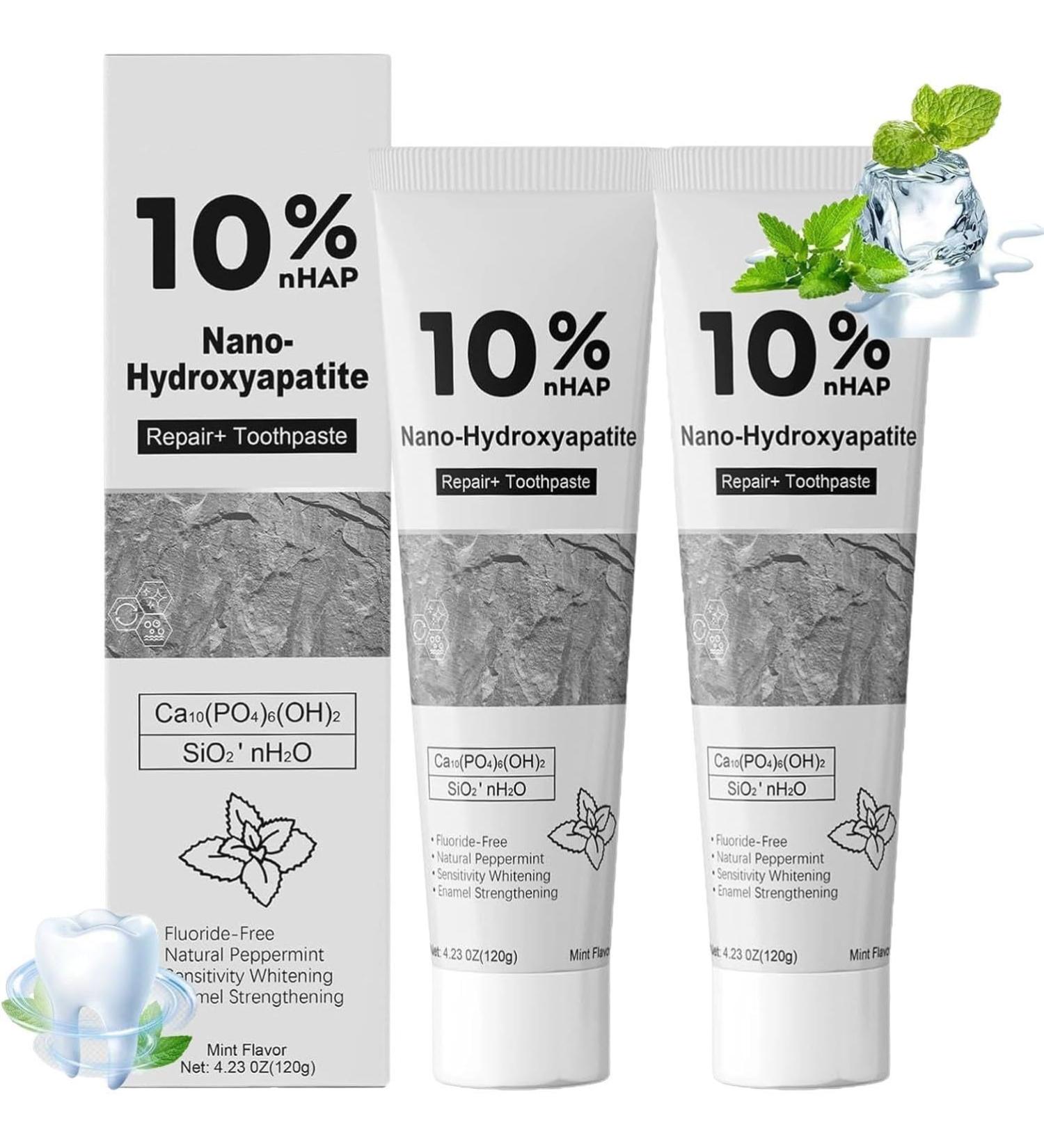 Hydroxyapatite Toothpaste SP-6 Probiotic Toothpaste Set for Enamel Protection and Tooth Strengthening Fresh Breath Gum Health Fluoride-Free whitening toothpasteToothpaste for Sensitive Teeth (2) - Buy Online on GoSupps.com