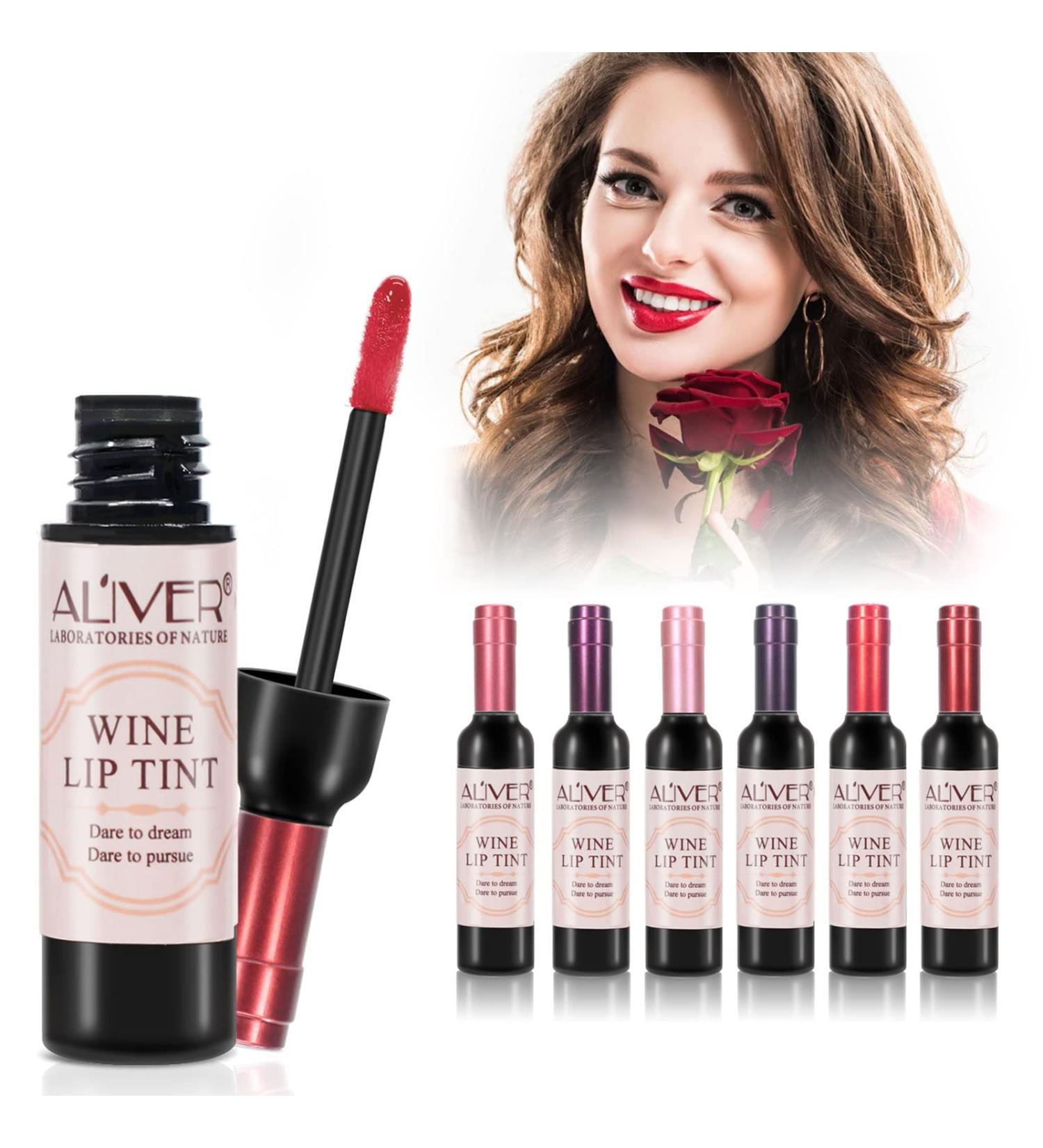 PEPHUCA 6 Color Wine Lipstick Gloss Set | Waterproof, Long-Lasting & Moisturizing Matte Lipstick | Non-Stick Cup Lip Gloss - Buy Online on GoSupps.com